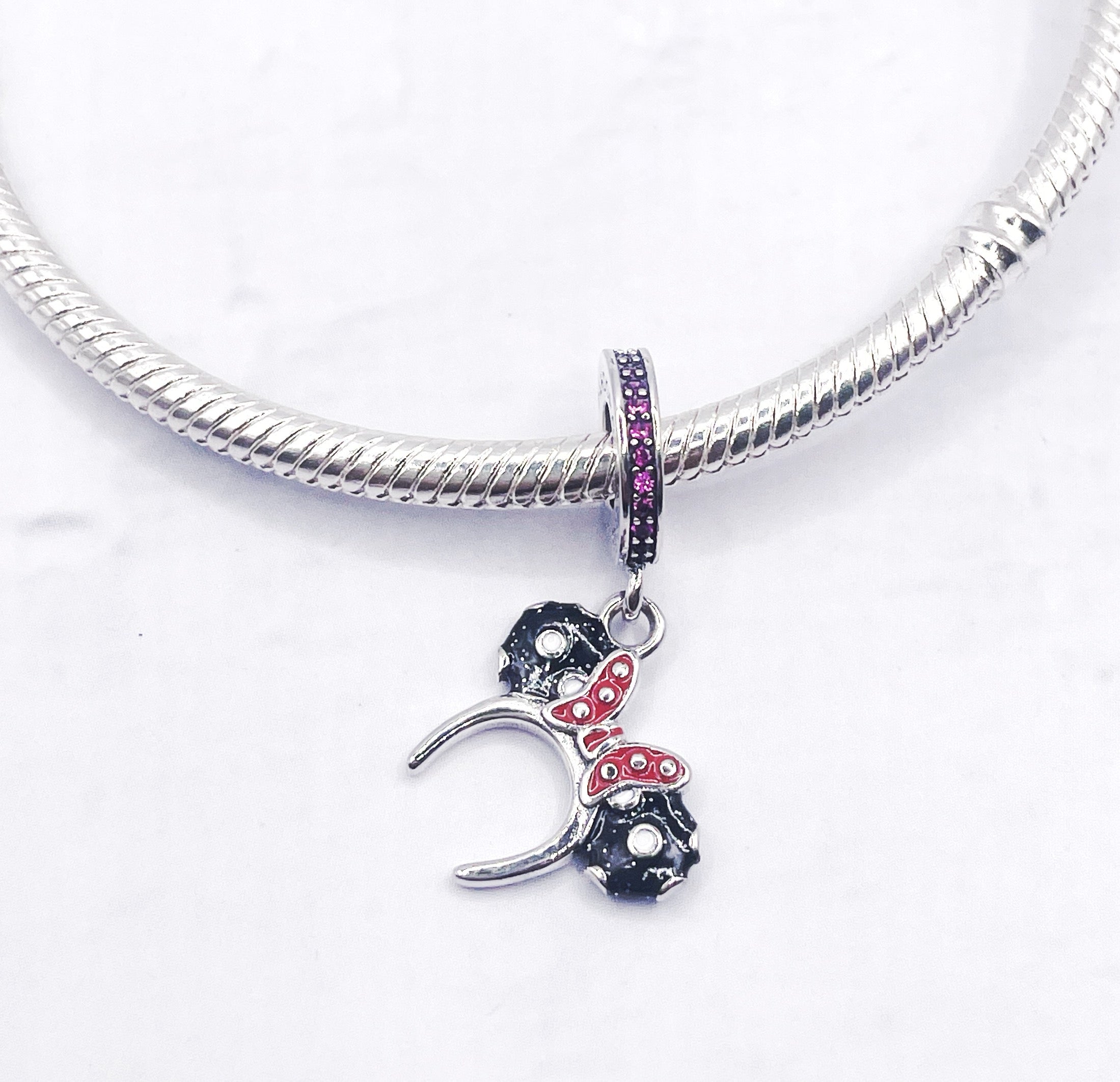 Charm Diadema Minnie a lunares