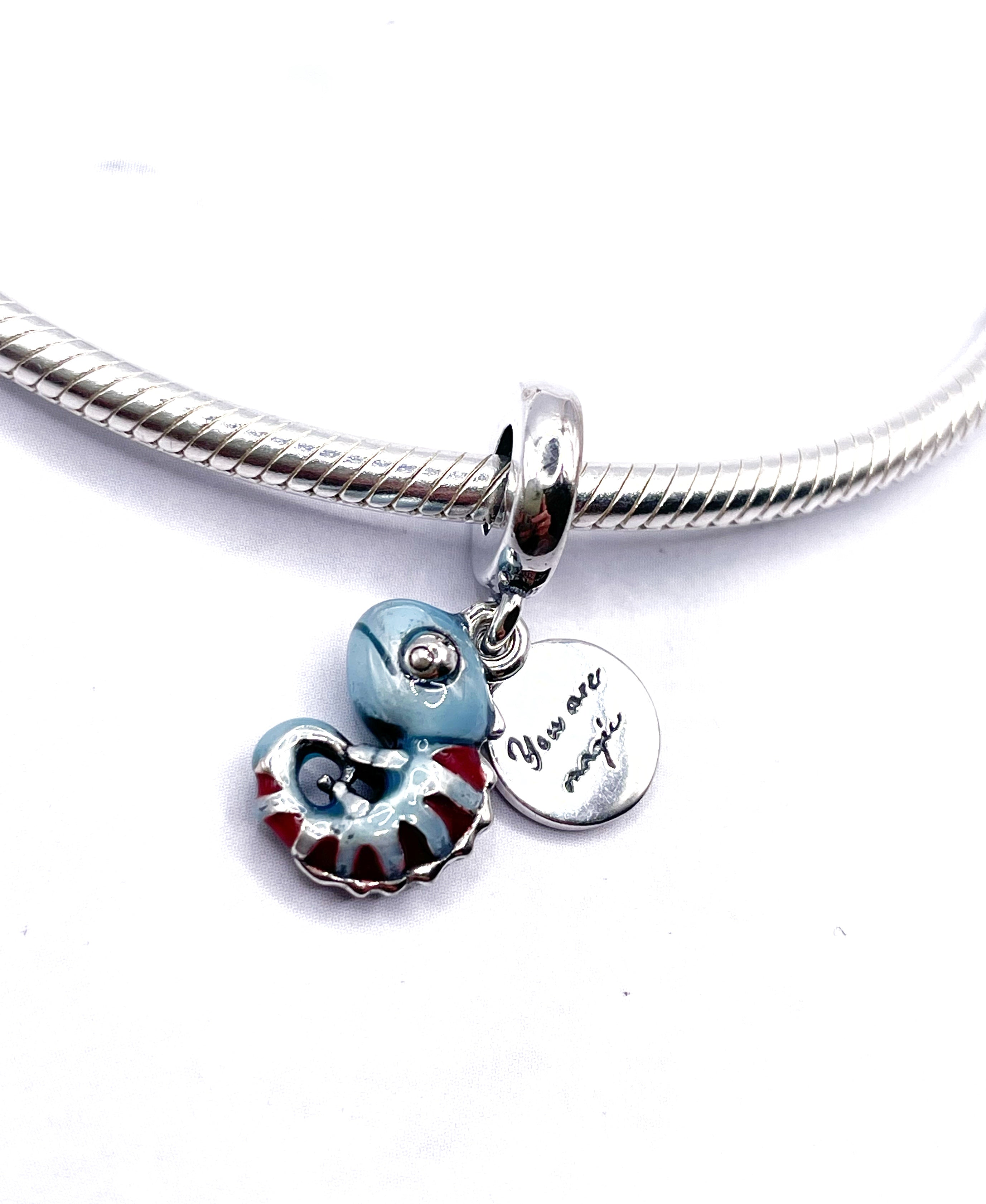 Charm Camaleón que cambia de color (rayas) “Tu eres mágica”