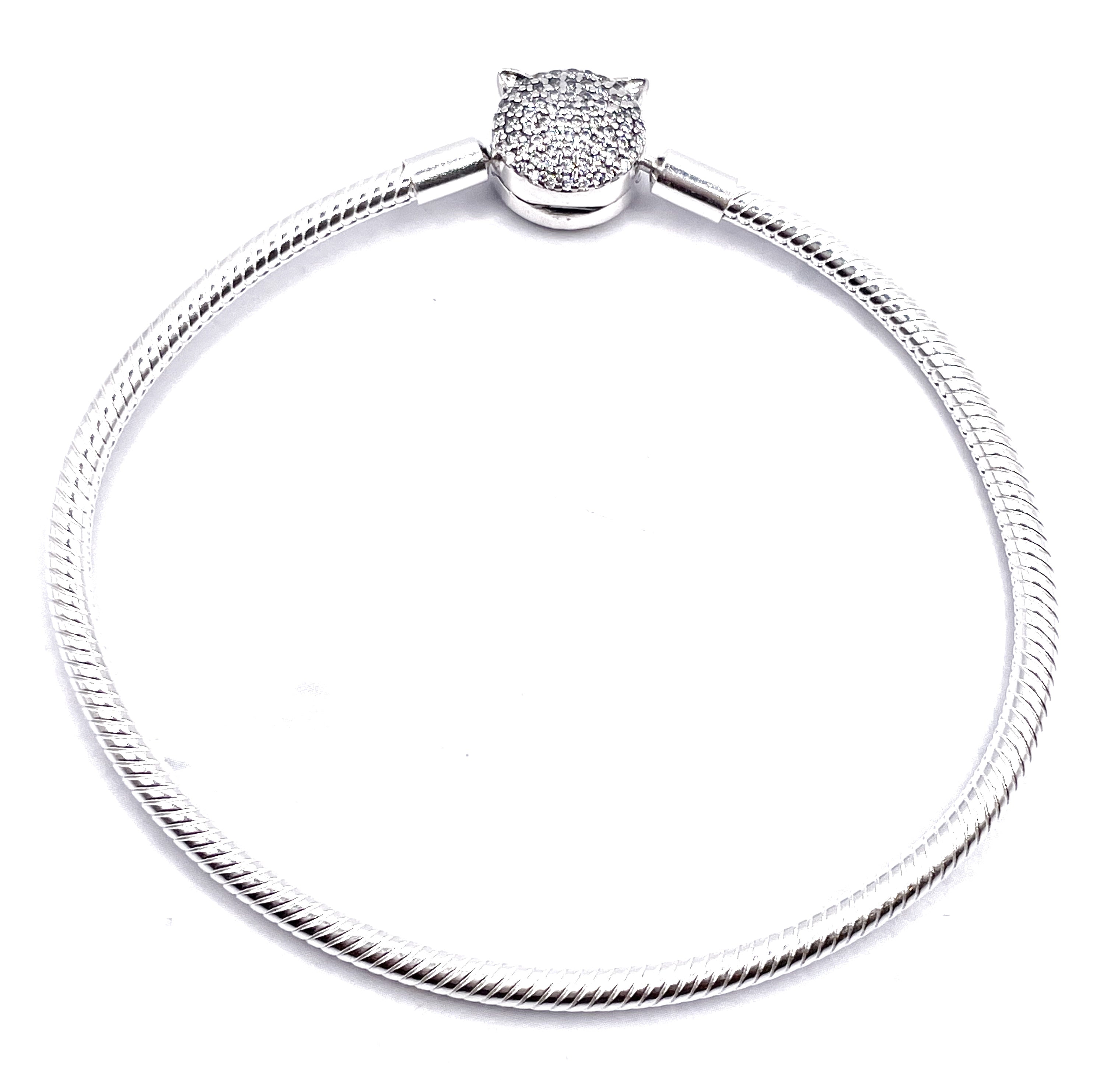 Pulsera flexible broche cabeza de gatito