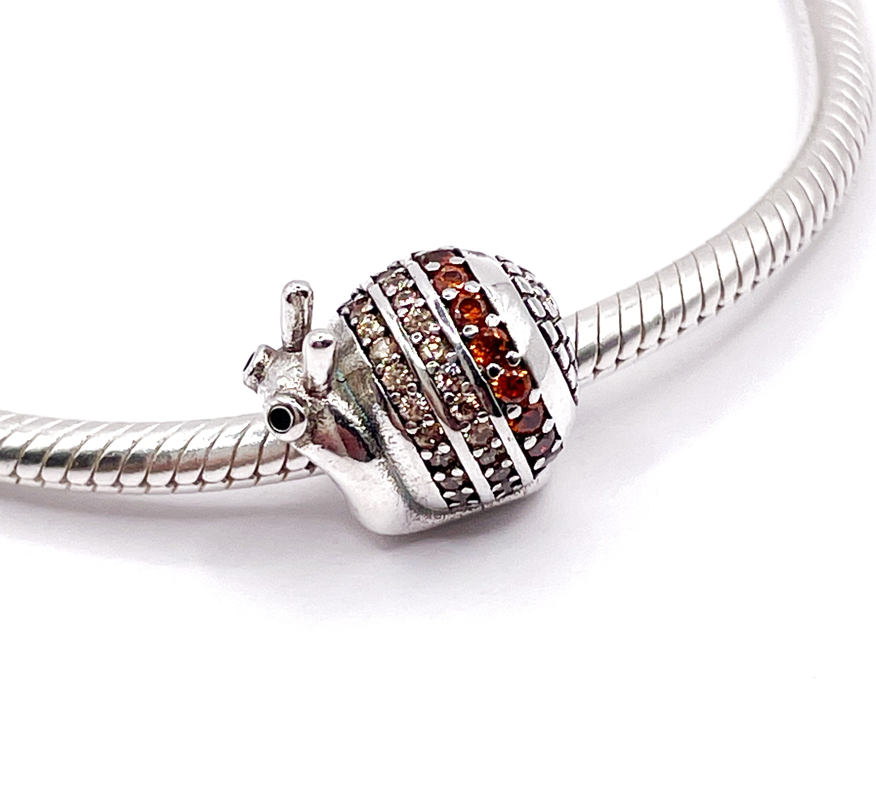 Charm Caracol con circonias