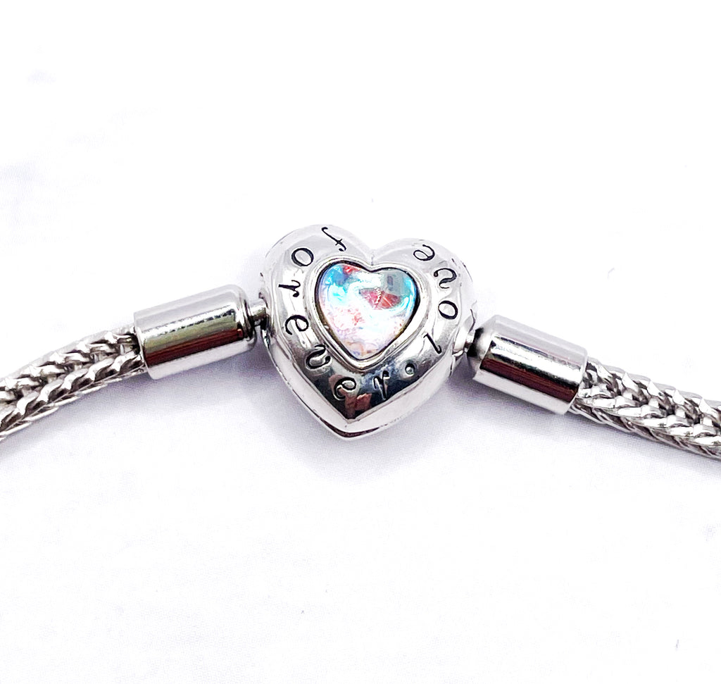 Pulsera flexible broche corazón Forever Love