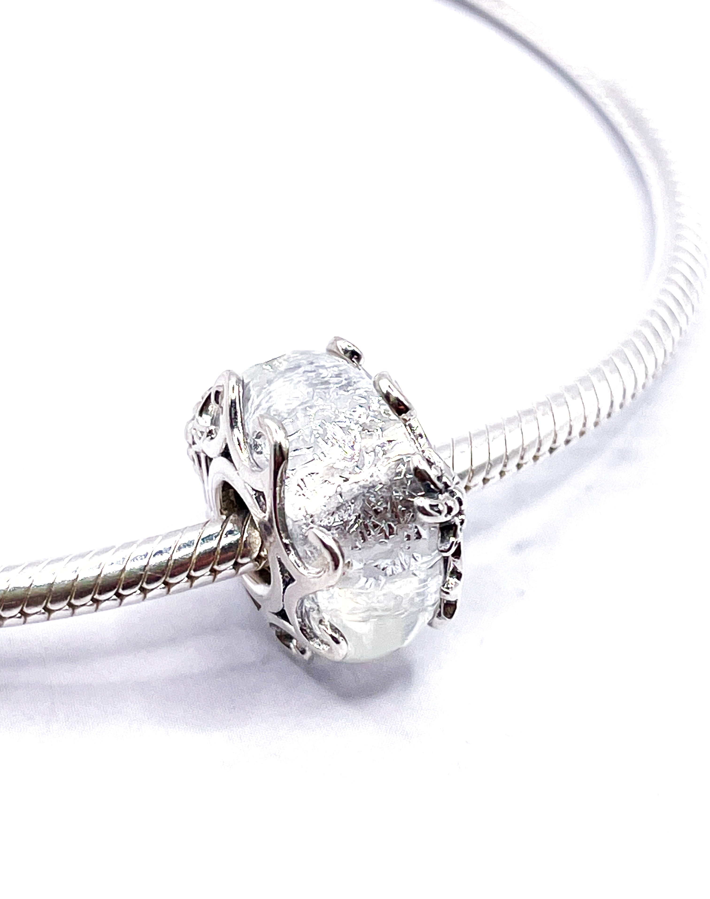 Charm Murano marino transparente