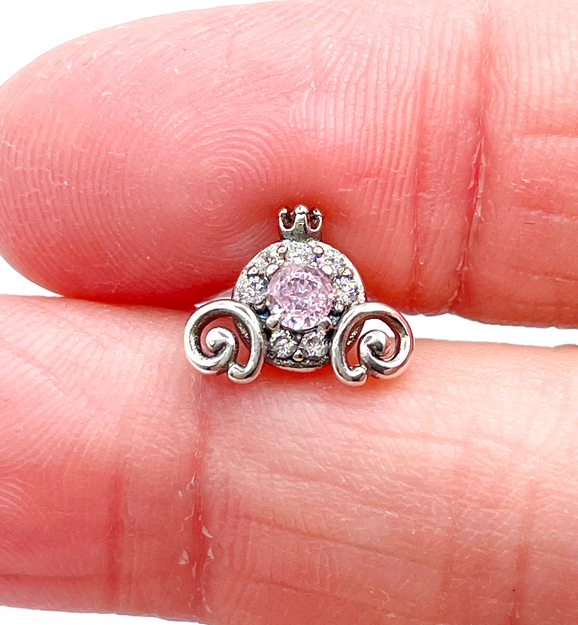 Caravanas carroza rosada de Cenicienta