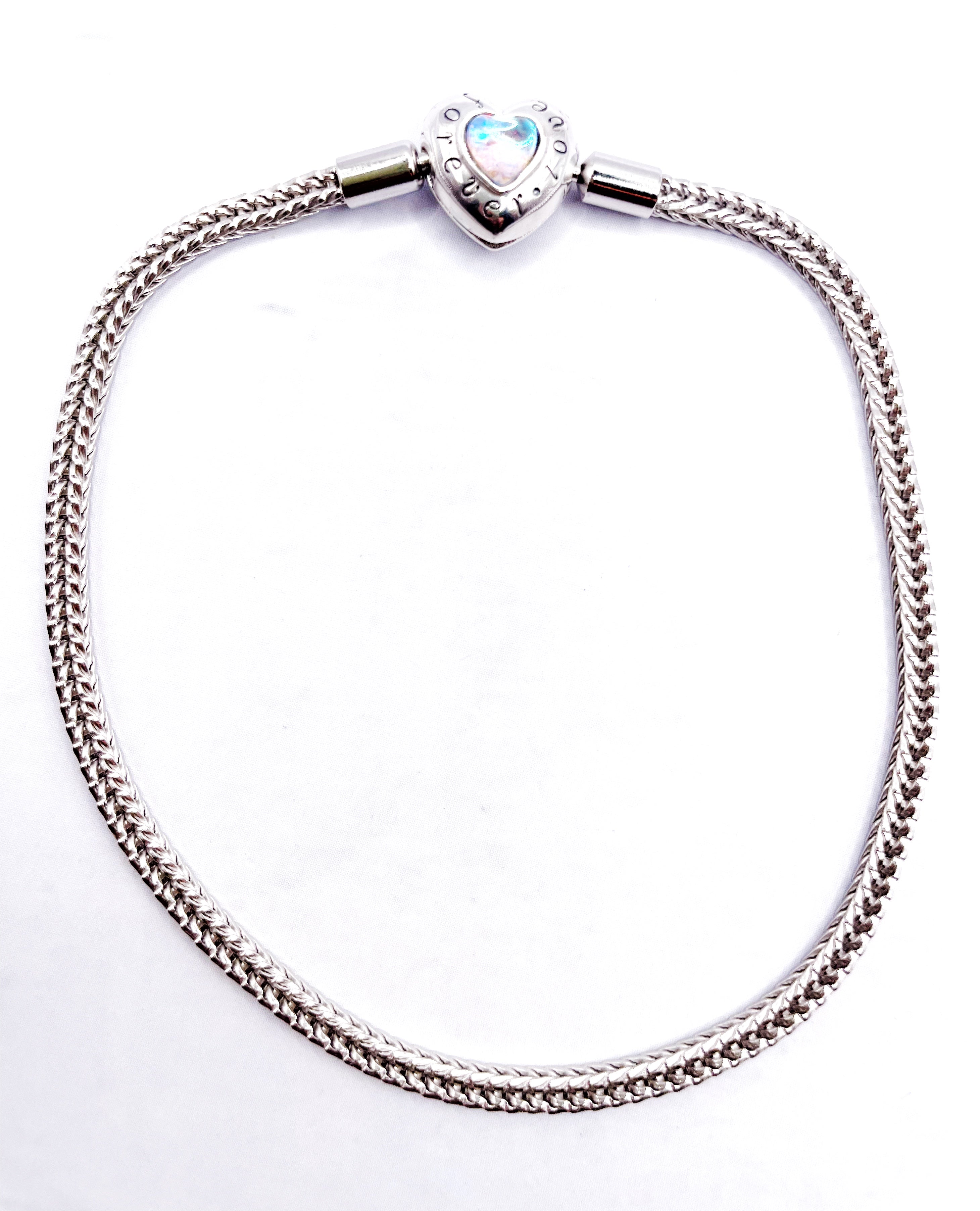 Pulsera flexible broche corazón Forever Love