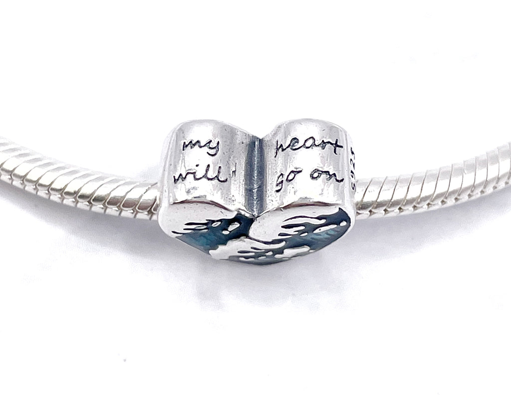 Charm Corazón olas “Mi corazón seguirá adelante”