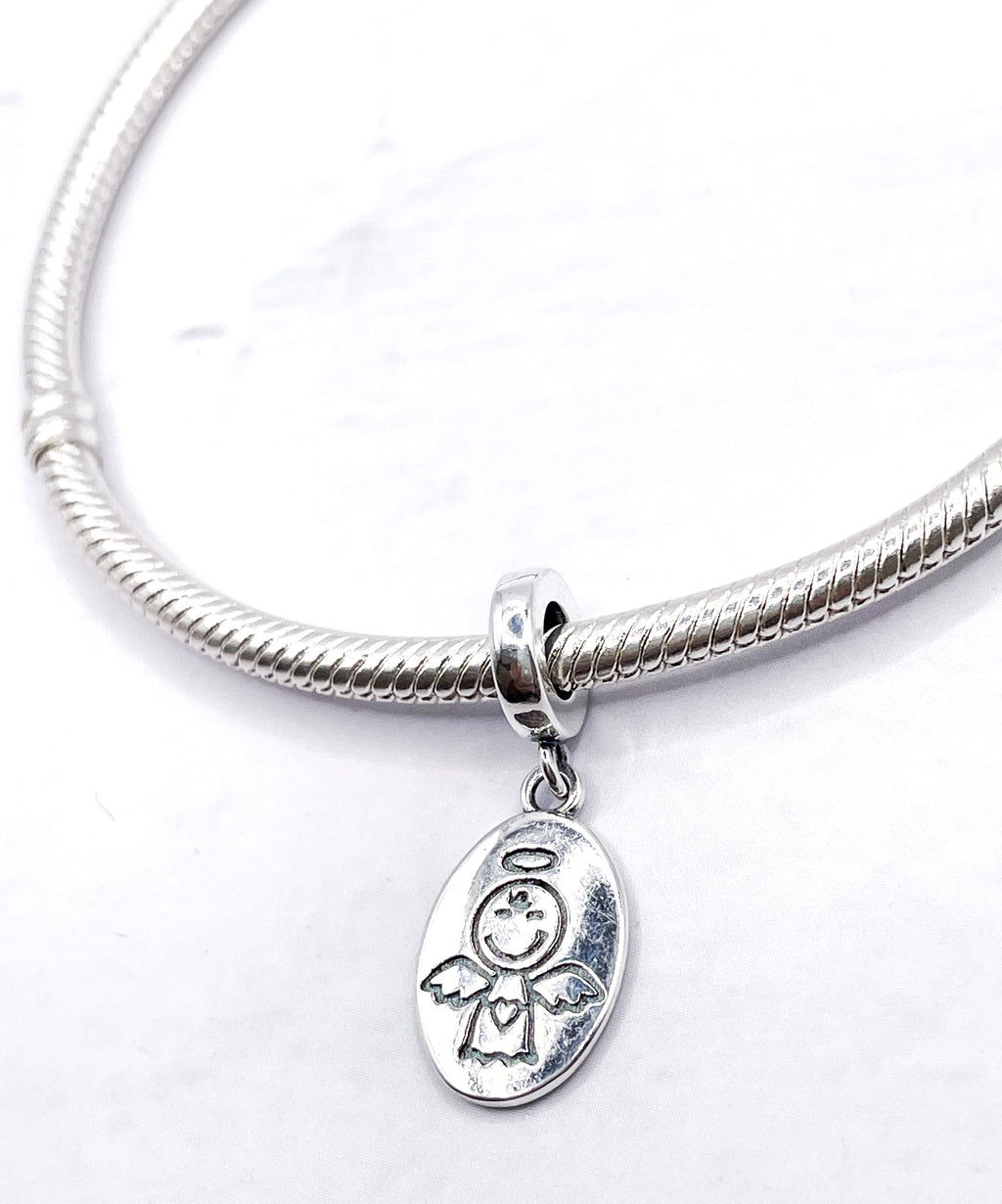 Charm Medalla ángel guardián