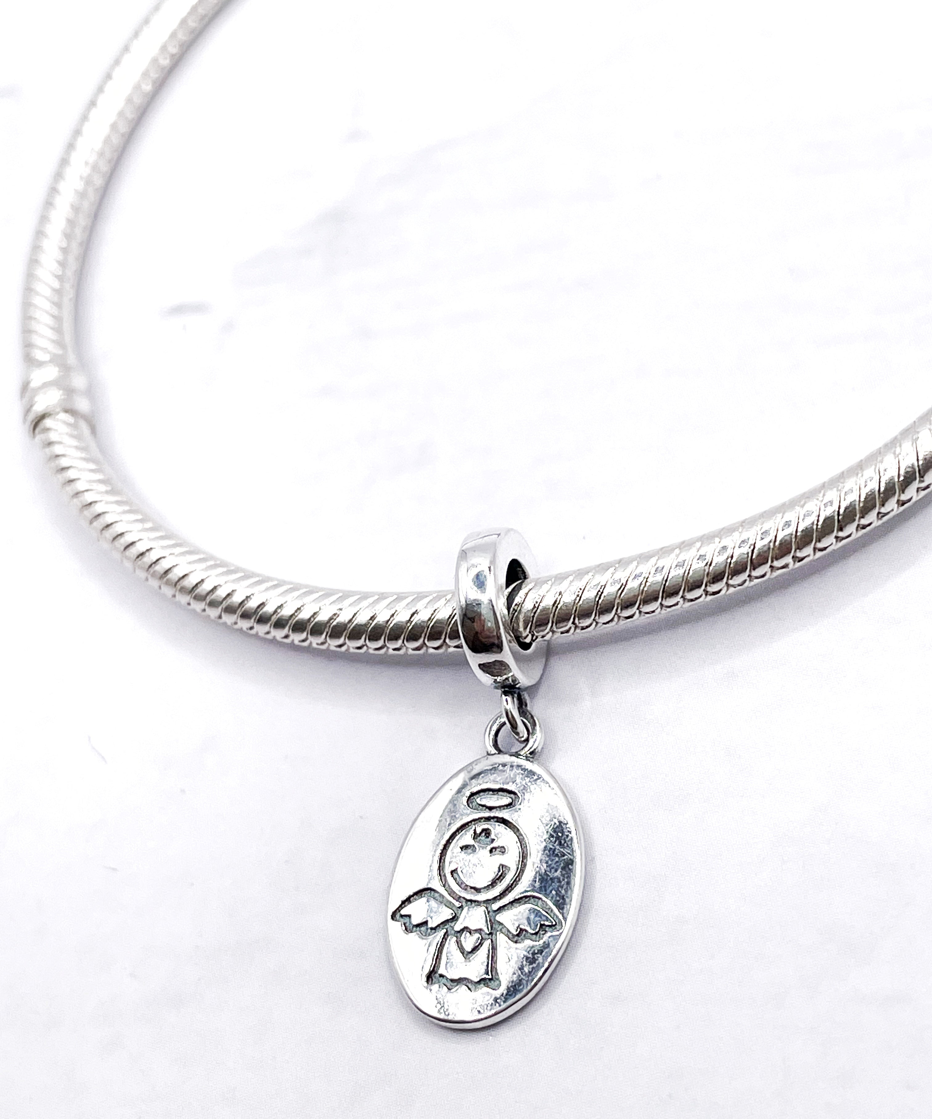 Charm Medalla ángel guardián