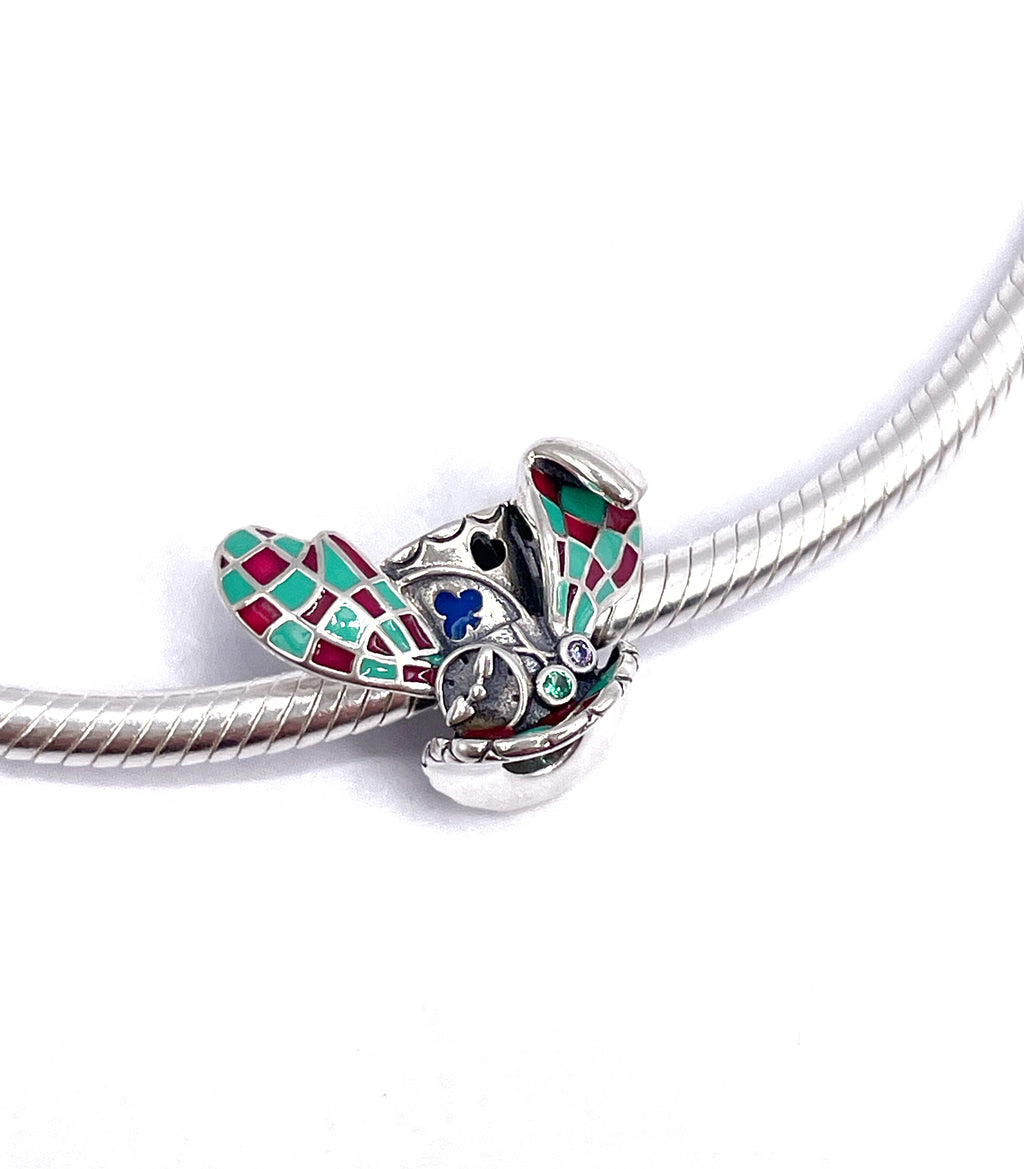 Charm Sombrero y orejas de Conejo blanco (Alicia)