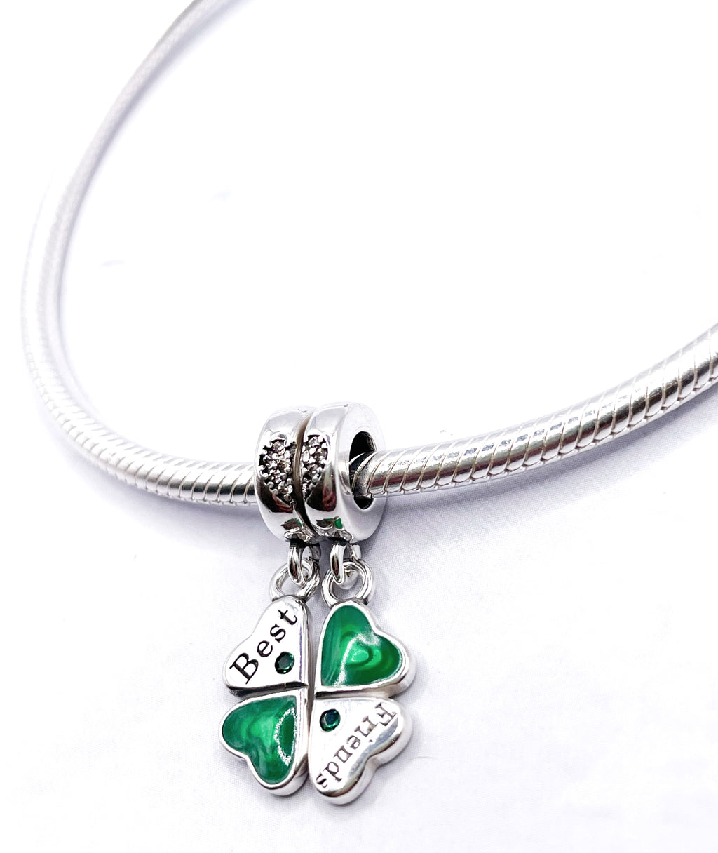 Charm Divisible trébol verde “Mejor amig@“