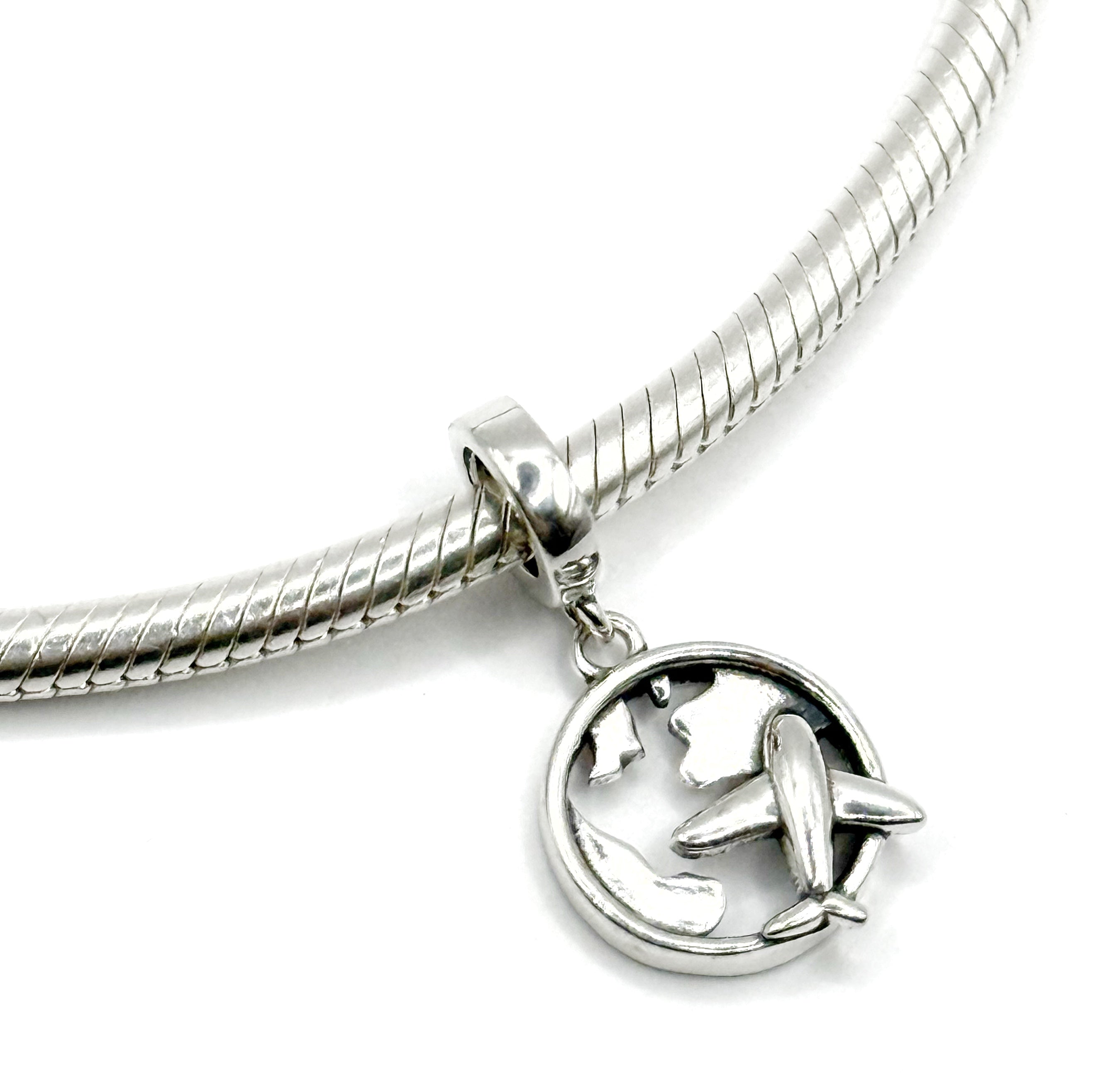 Charm Mapamundi círculo y avión