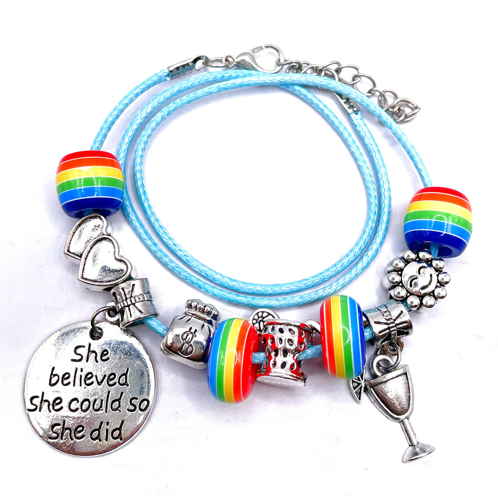 Pulsera niña lazo encerado ajustable
