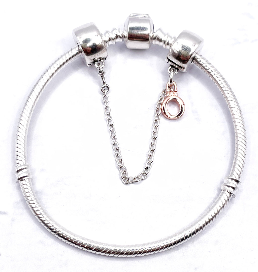 Cadena de seguridad de logo Ö en rose gold