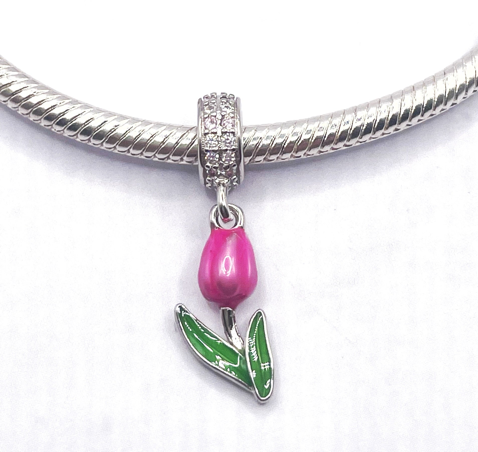 Charm Tulipán rosado