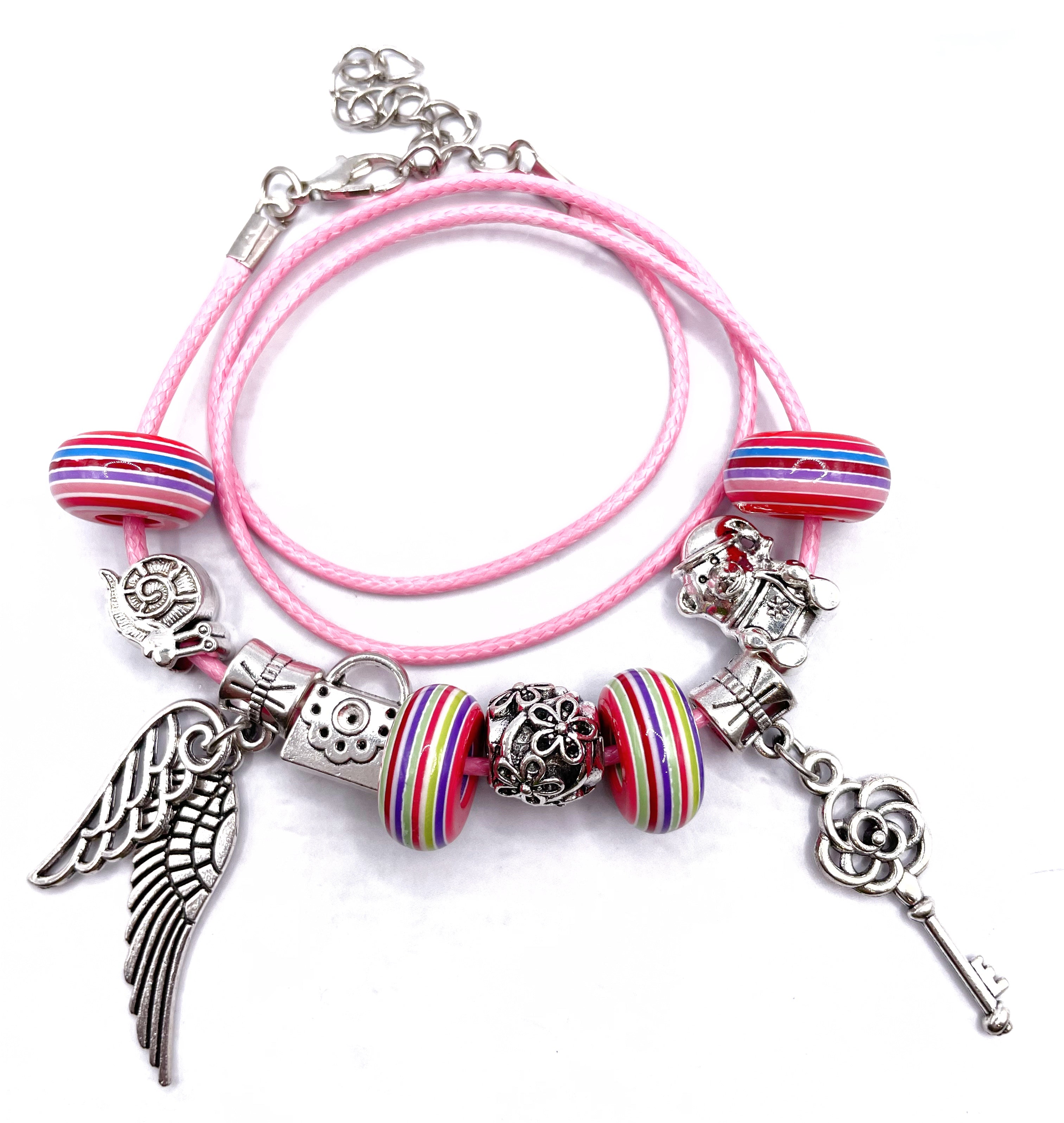 Pulsera niña lazo encerado ajustable