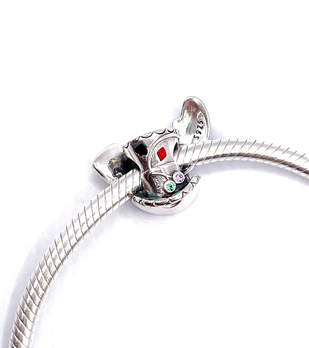 Charm Sombrero y orejas de Conejo blanco (Alicia)