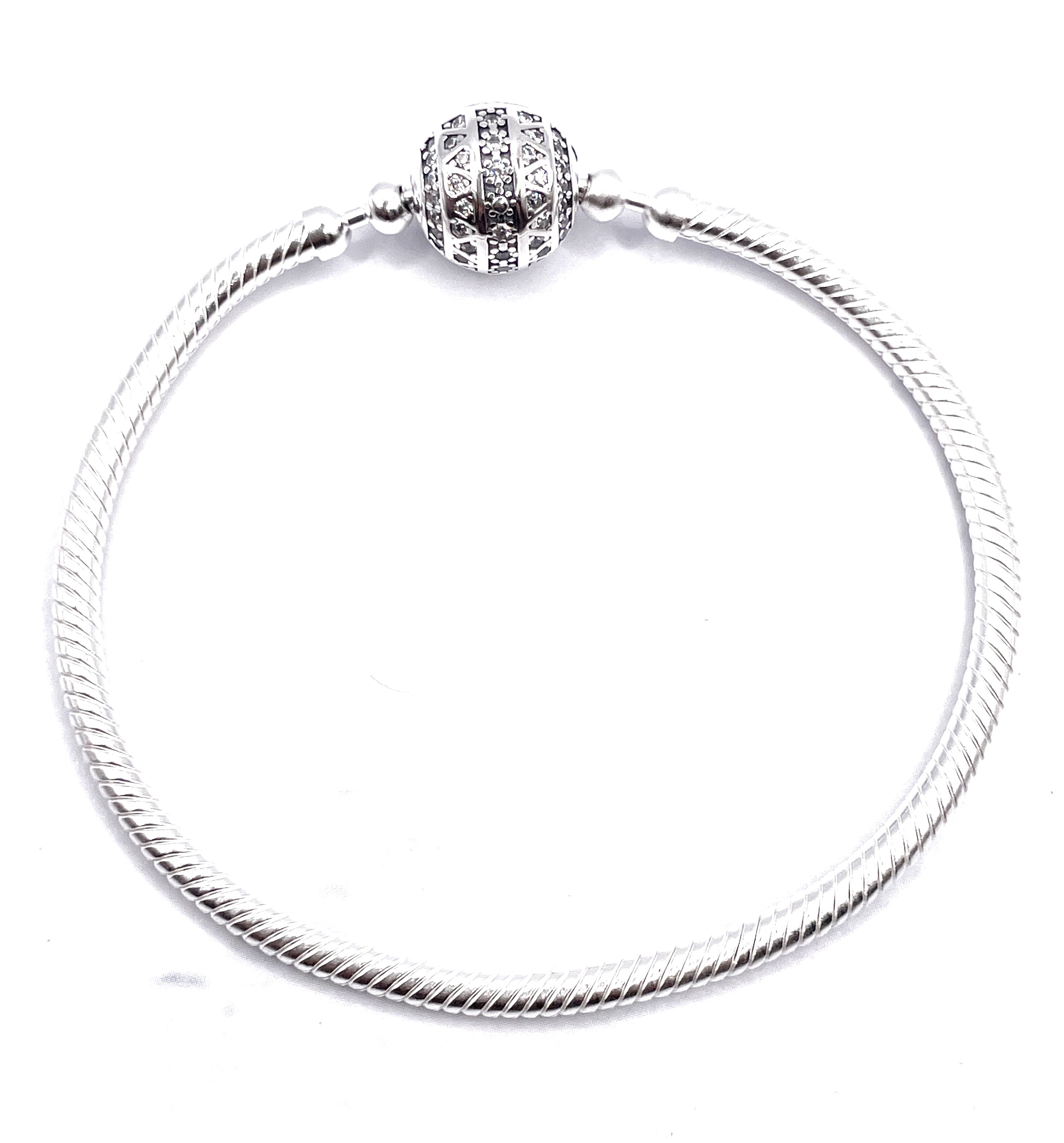 Pulsera flexible broche bolita líneas tribales