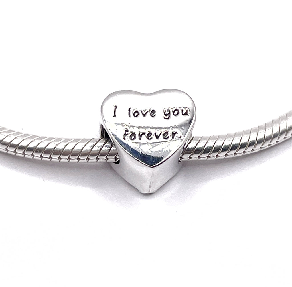 Charm Corazón chica y caballo “te amo para siempre”