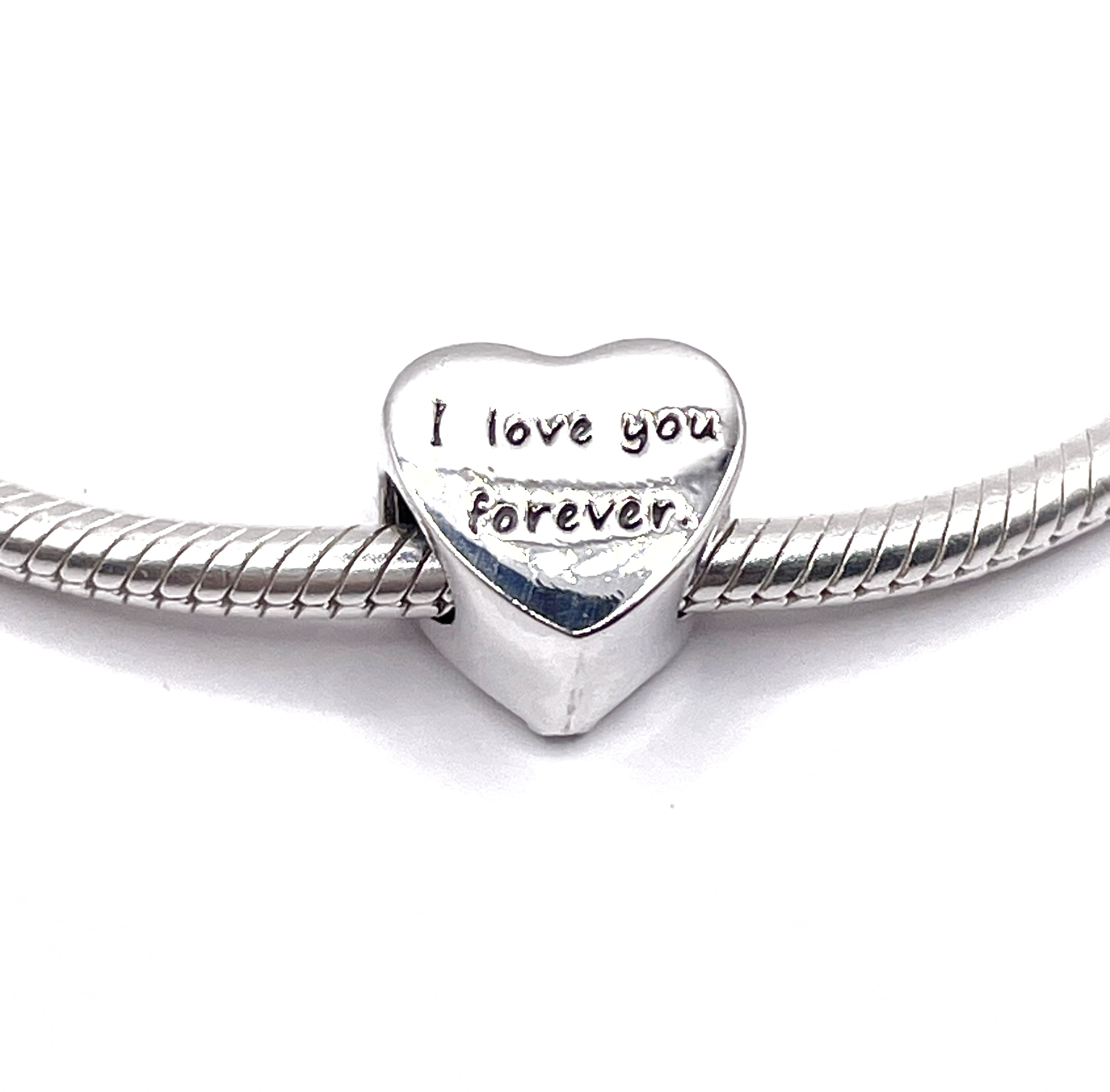 Charm Corazón chica y caballo “te amo para siempre”