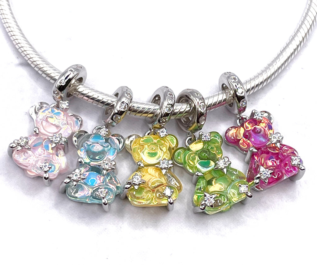 Charm Osito Jelly rosado