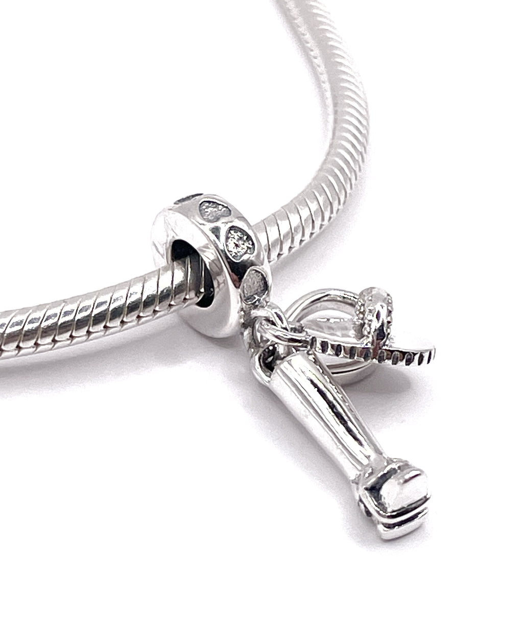 Charm Bota, cepillo y herradura