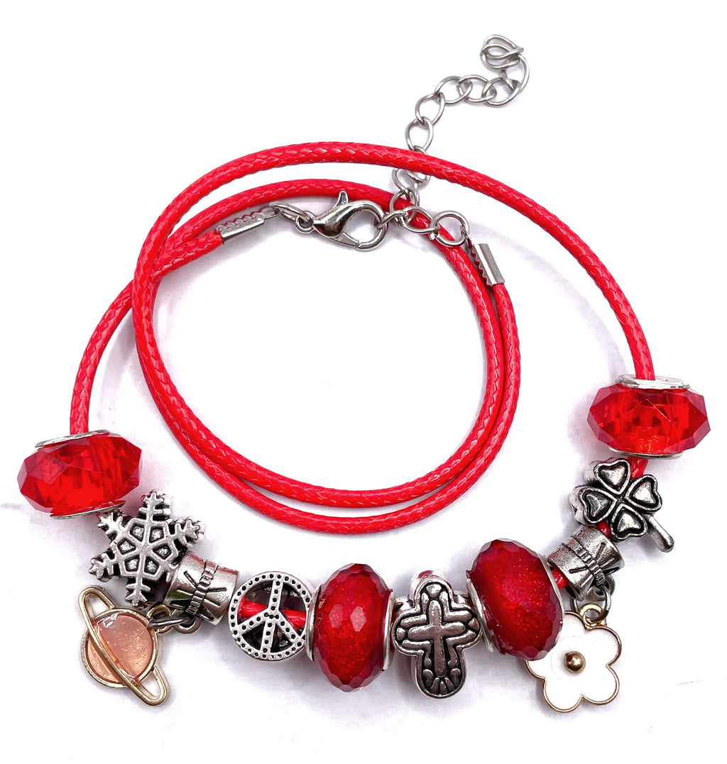 Pulsera niña lazo encerado ajustable