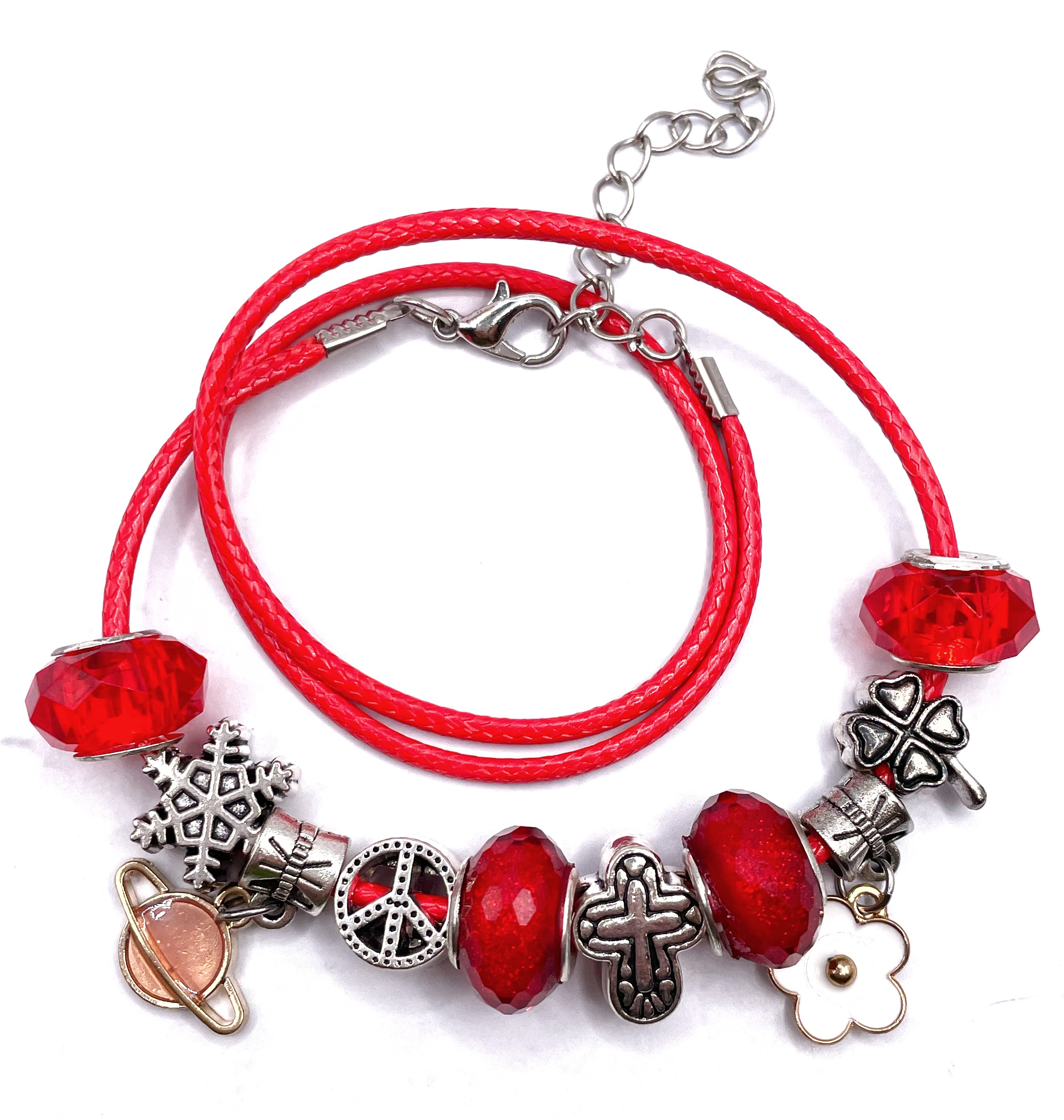 Pulsera niña lazo encerado ajustable
