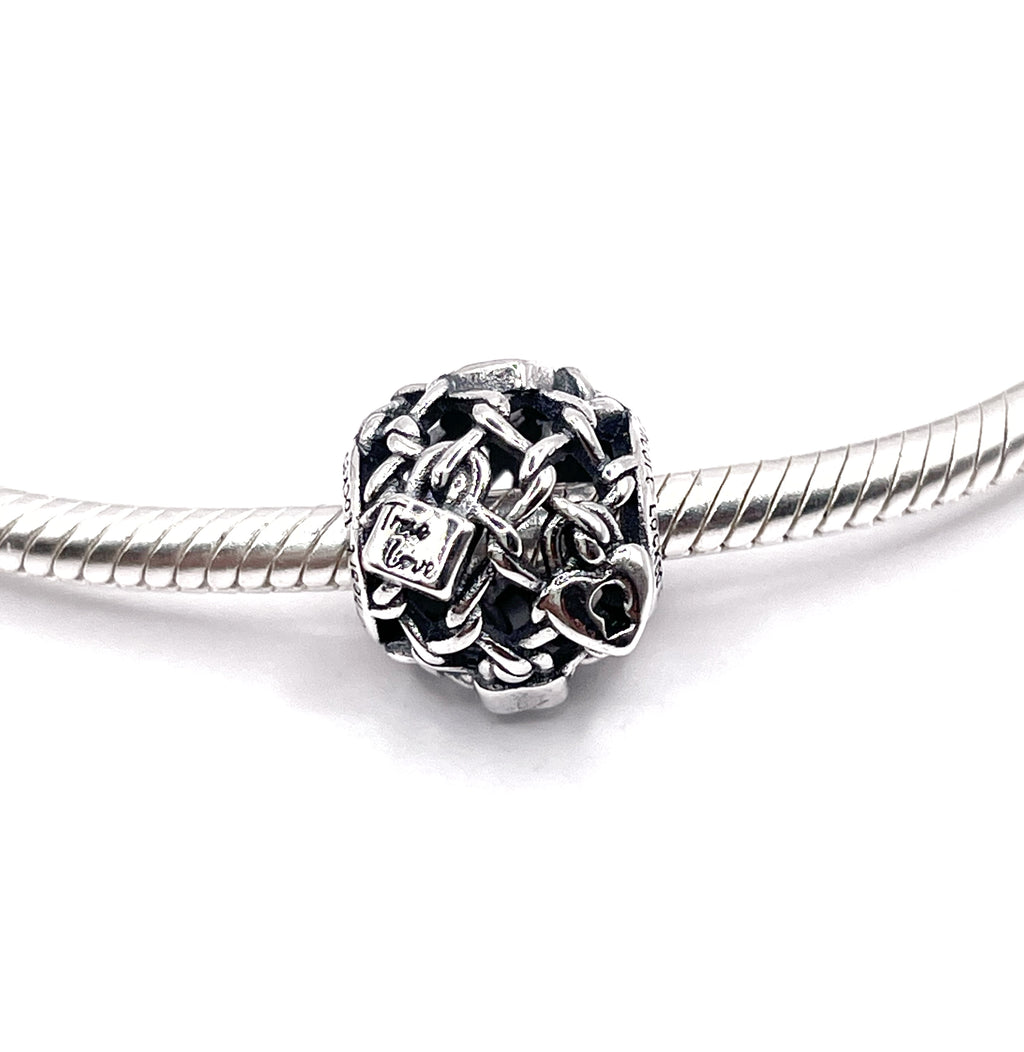 Charm Bolita de candados “Te amo” “Amor verdadero”