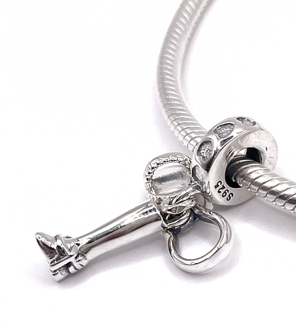 Charm Bota, cepillo y herradura