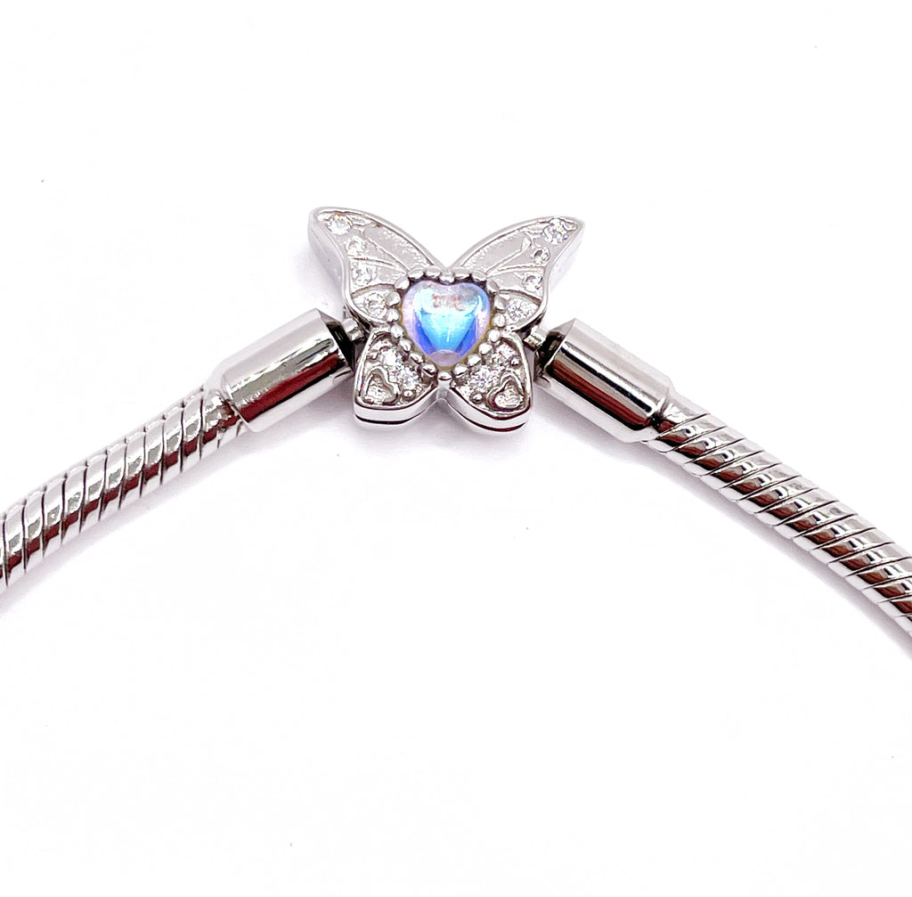 Pulsera flexible broche mariposa