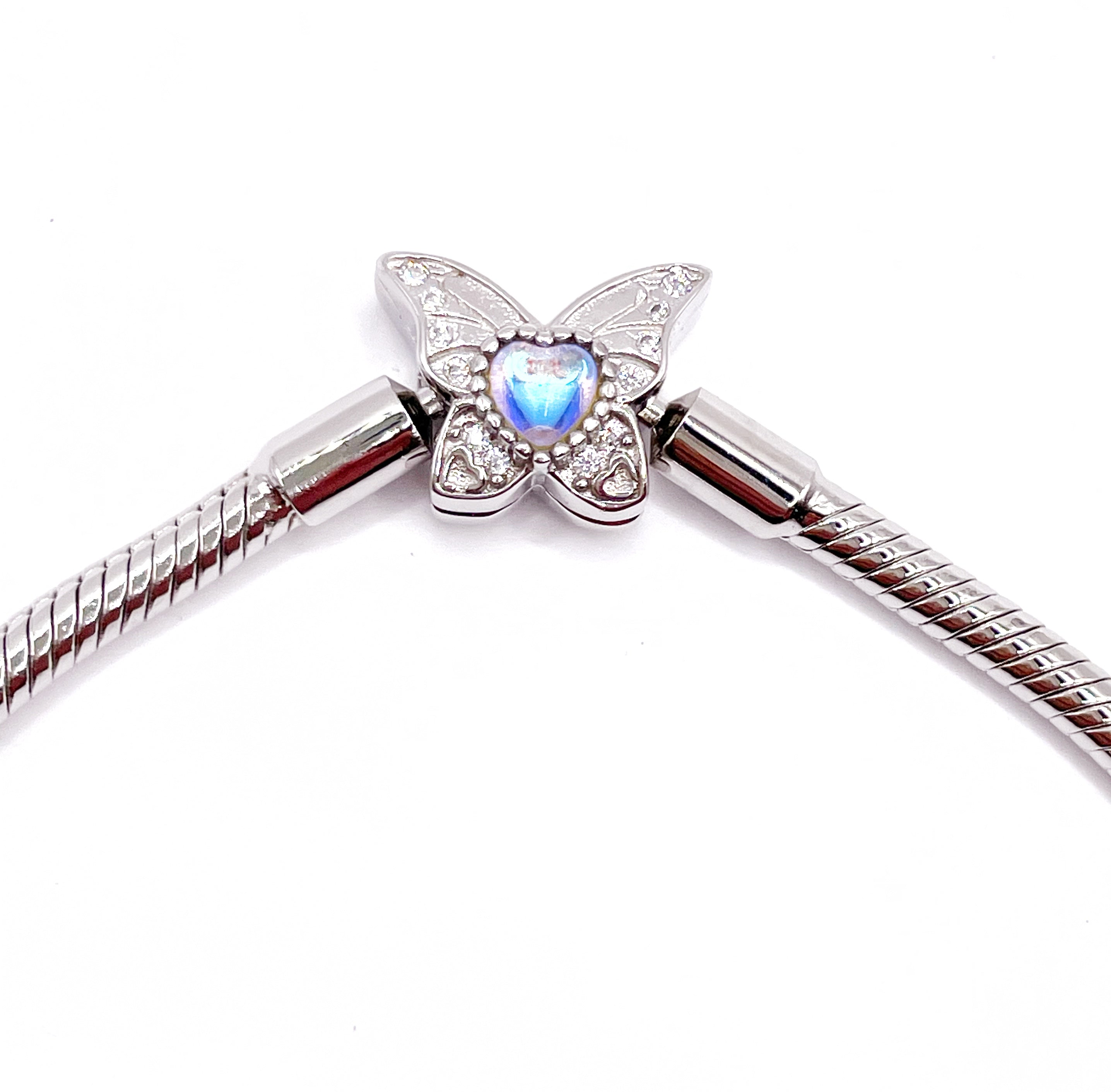 Pulsera flexible broche mariposa