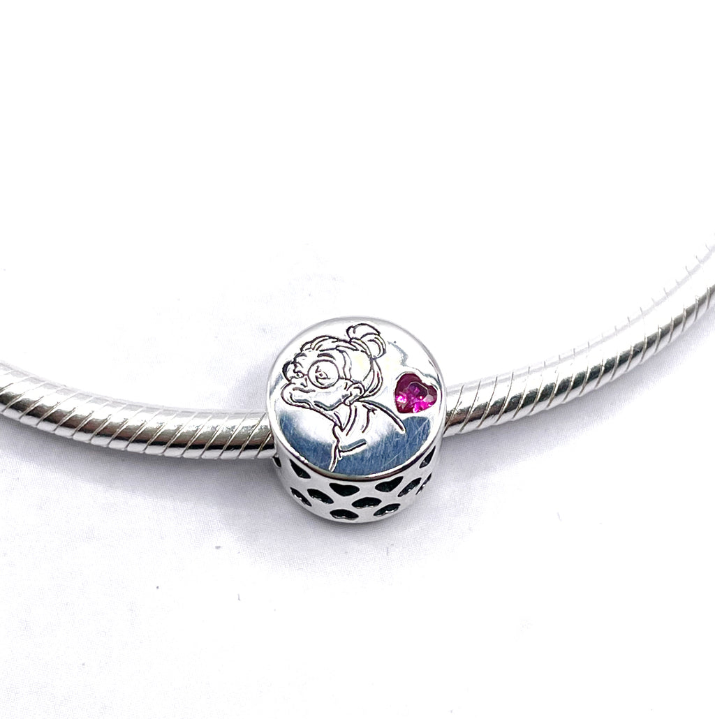 Charm dibujo de abuela y corazón “Te quiero abuela”