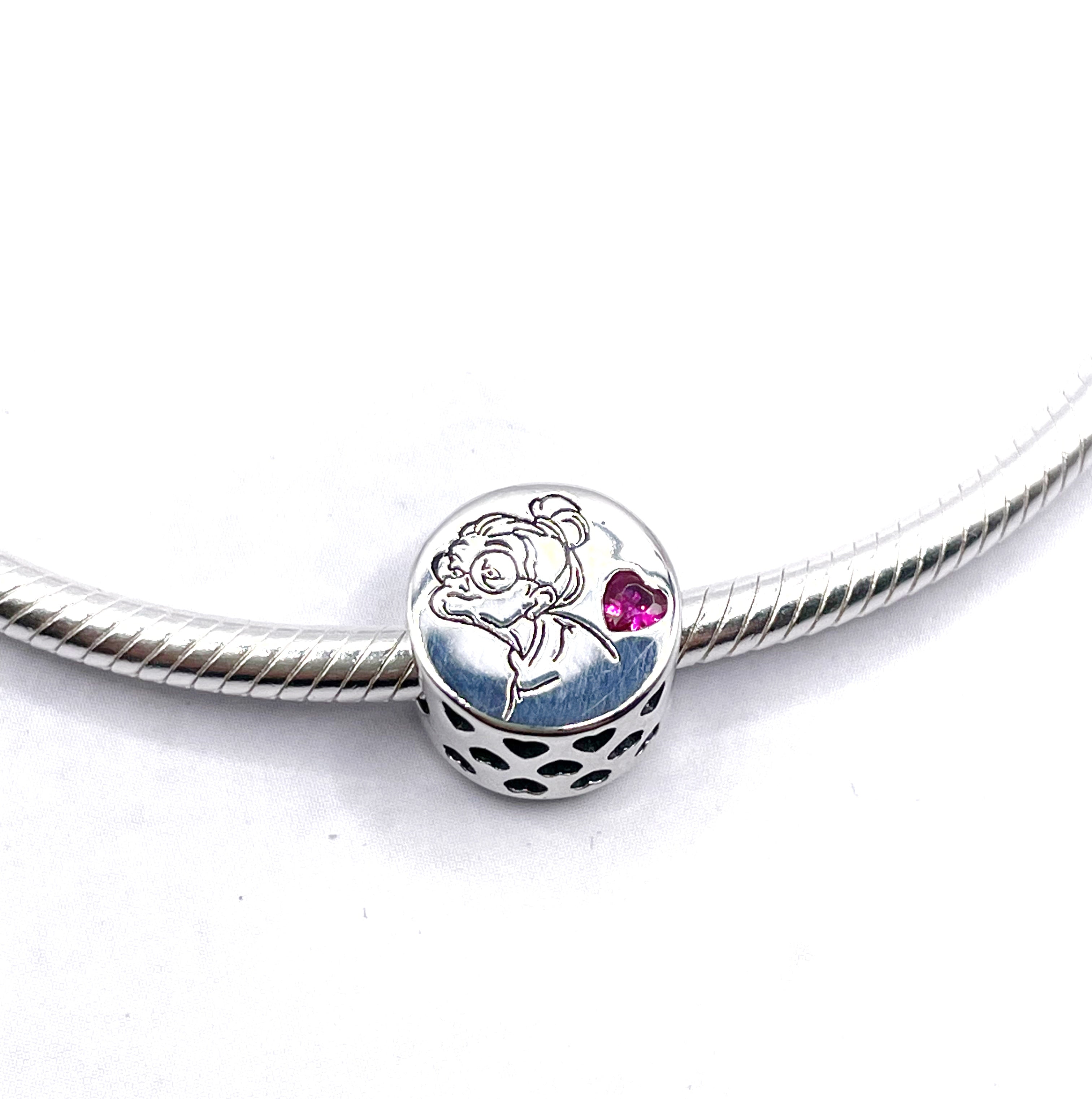 Charm dibujo de abuela y corazón “Te quiero abuela”