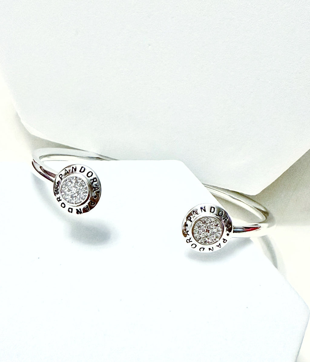 Pulsera rígida abierta círculos