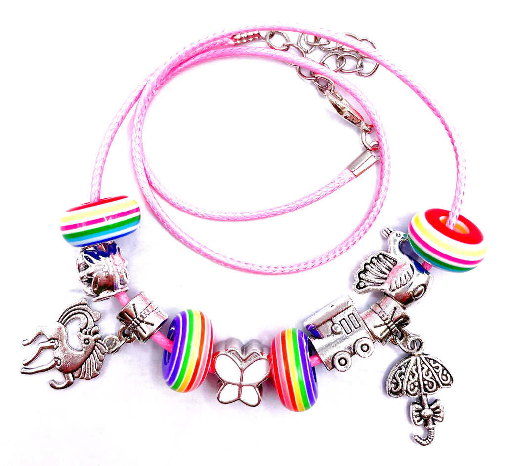 Pulsera niña lazo encerado ajustable