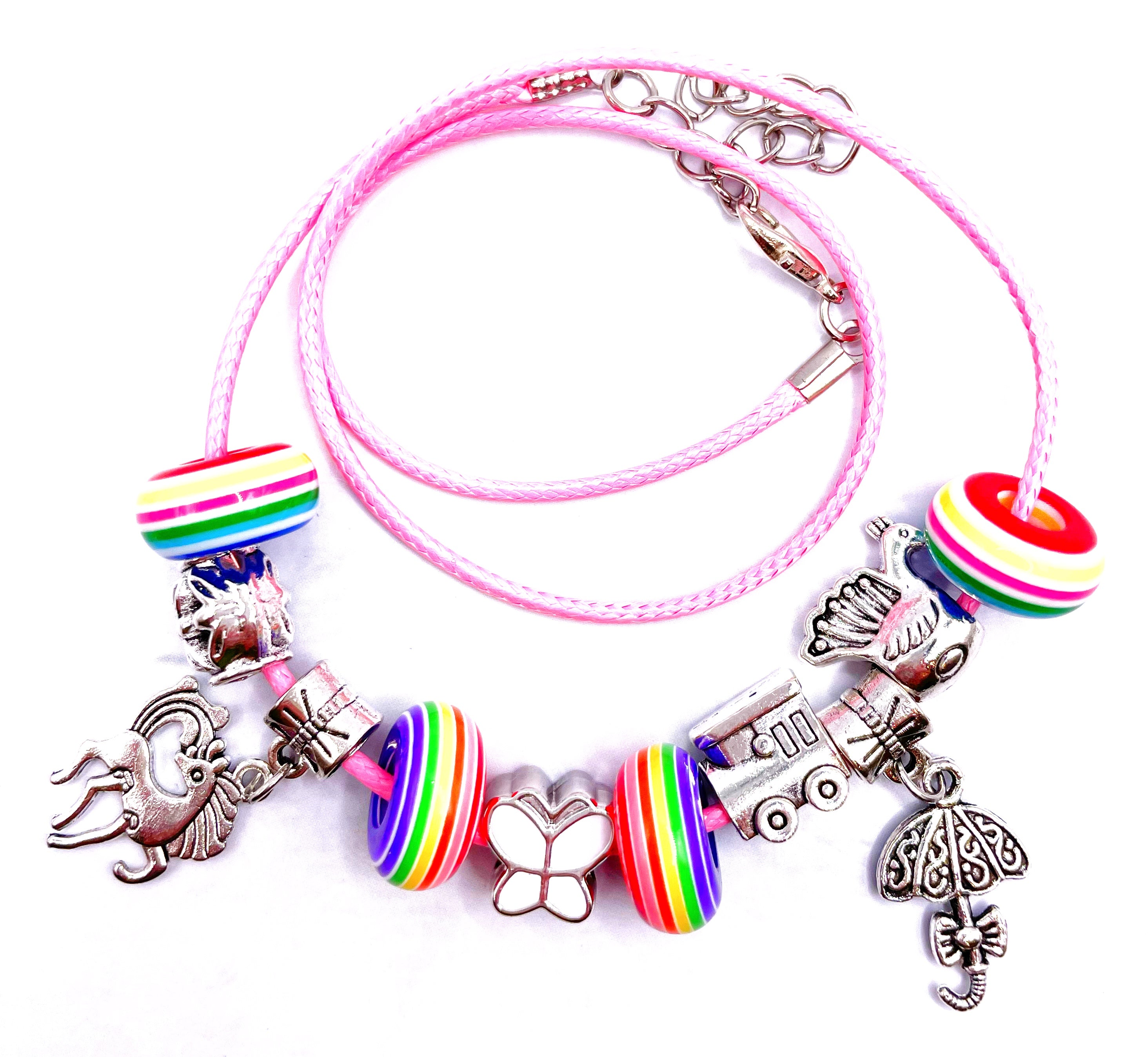 Pulsera niña lazo encerado ajustable