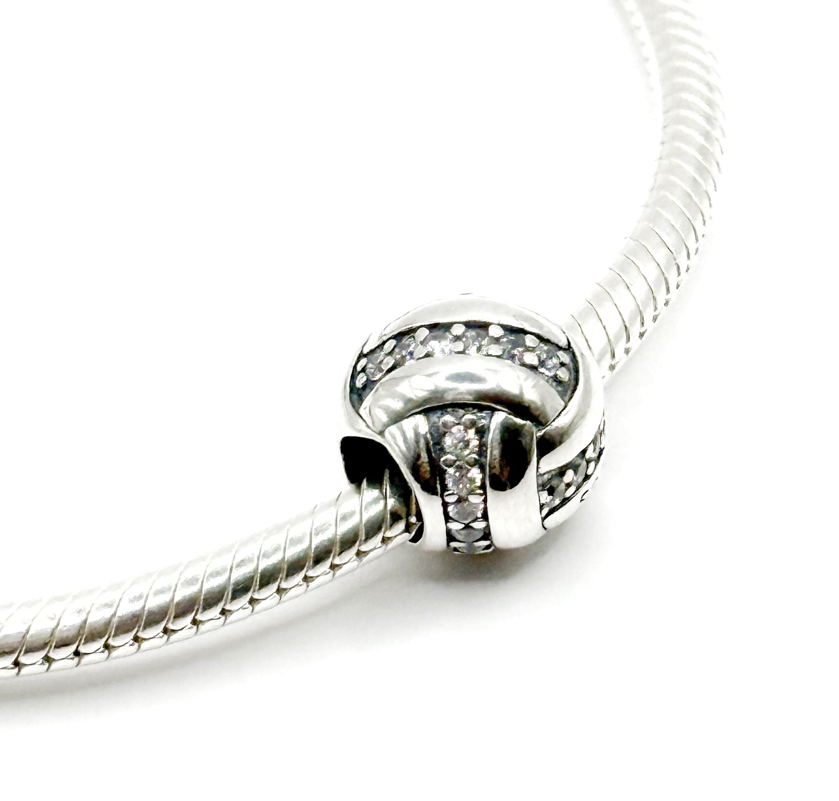 Charm Pelota de volleyball con circonias blancas