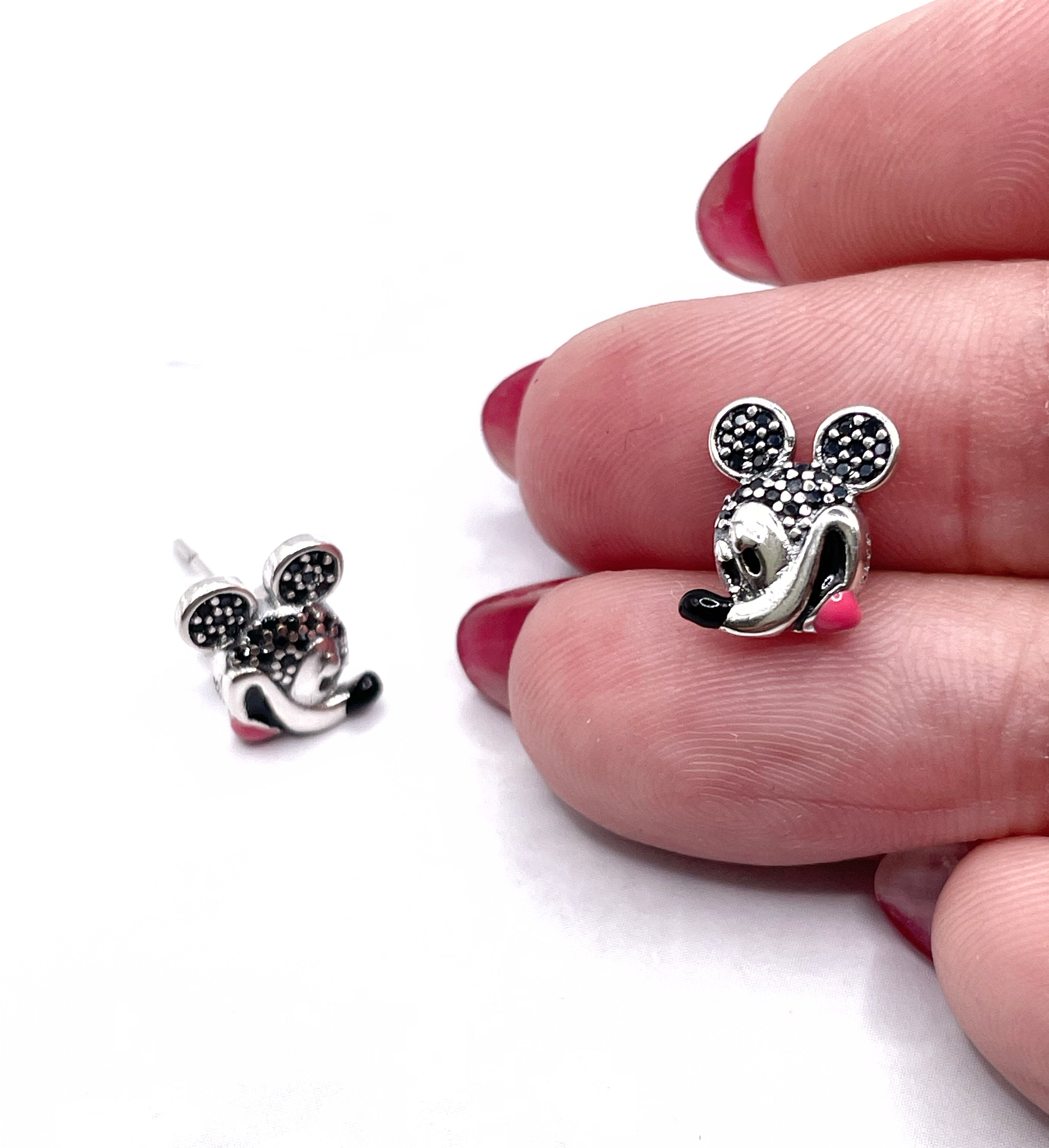 Caravanas Mickey en circonias