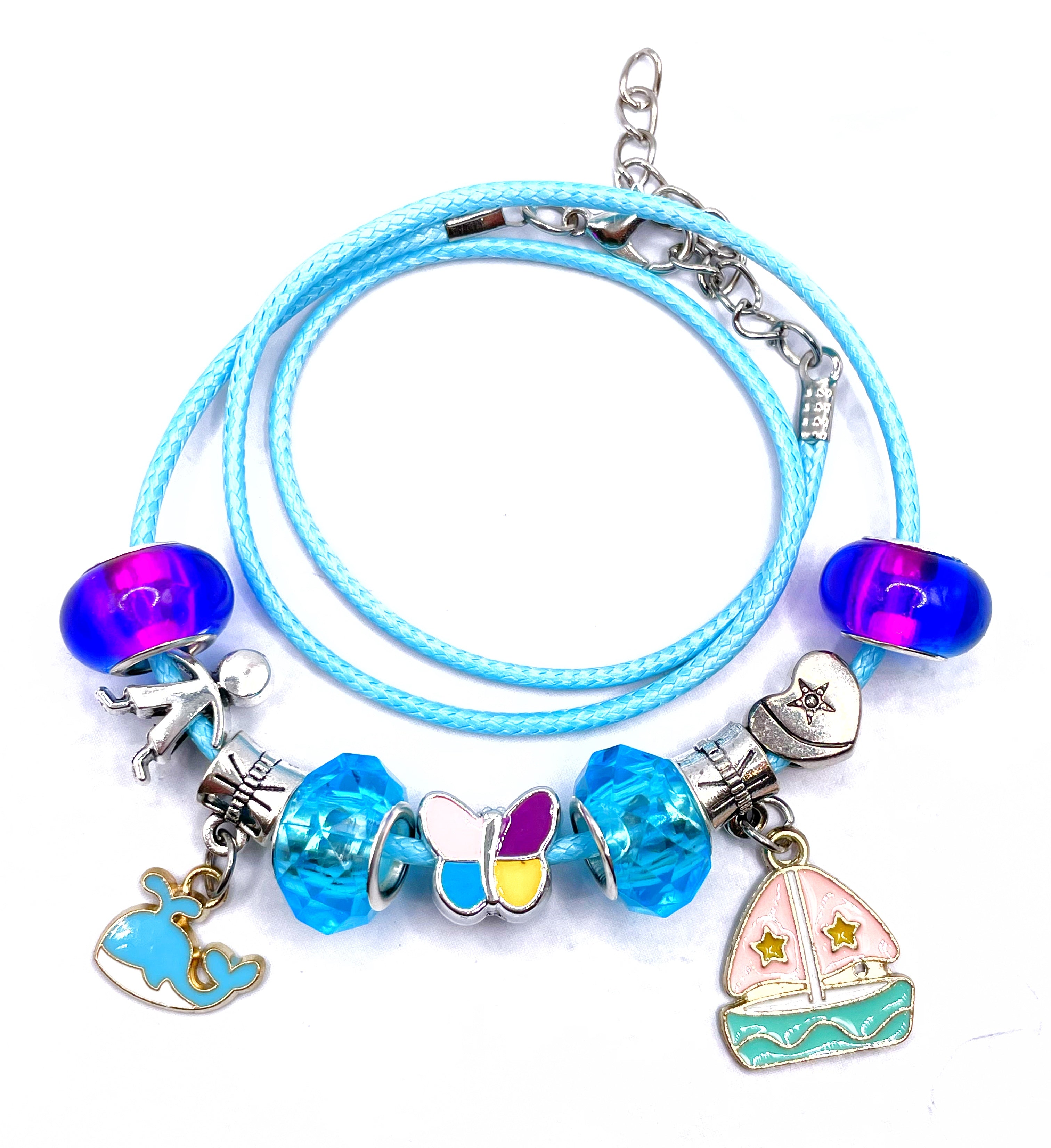 Pulsera niña lazo encerado ajustable