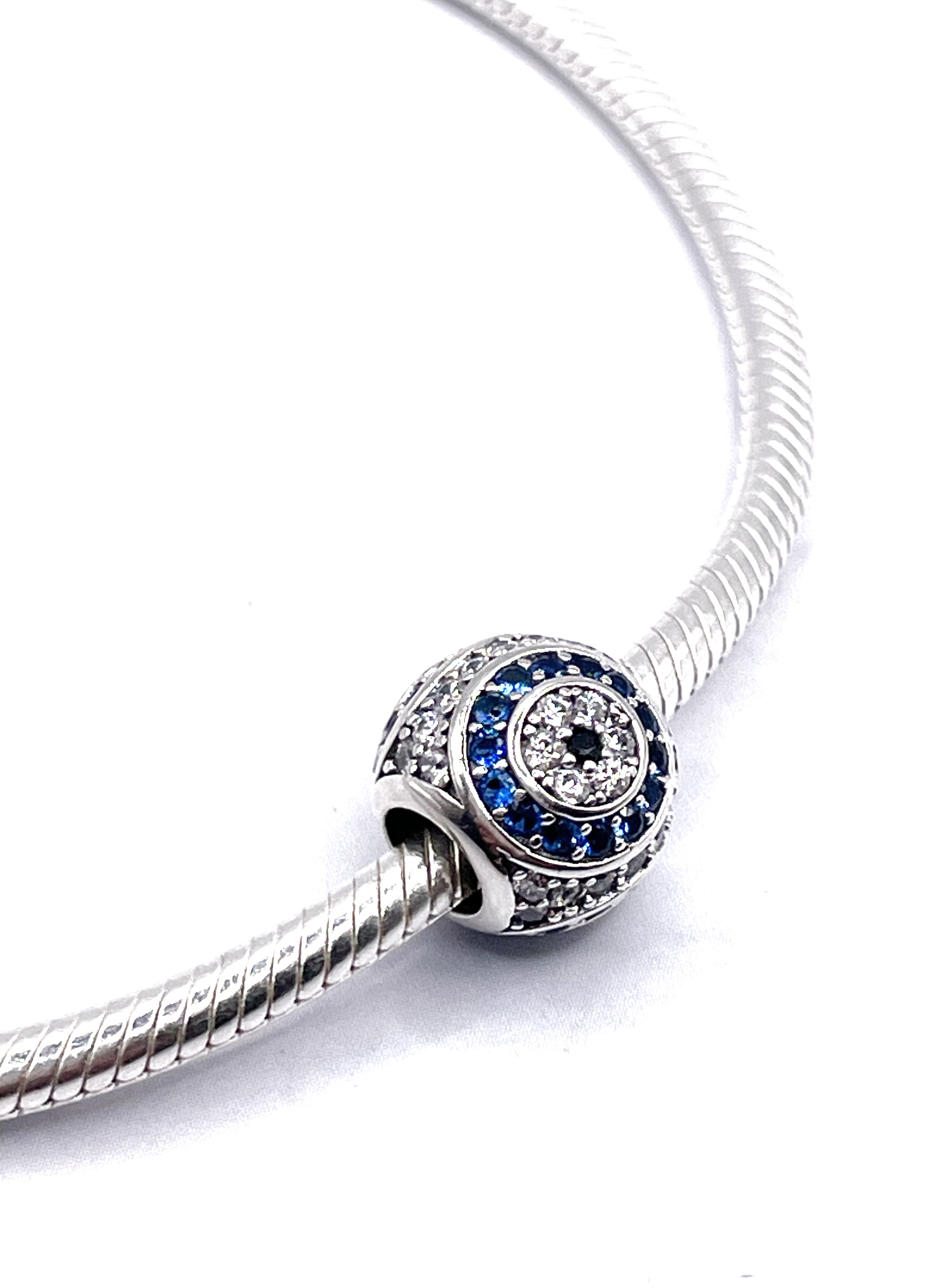 Charm Bolita ojo turco con circonias