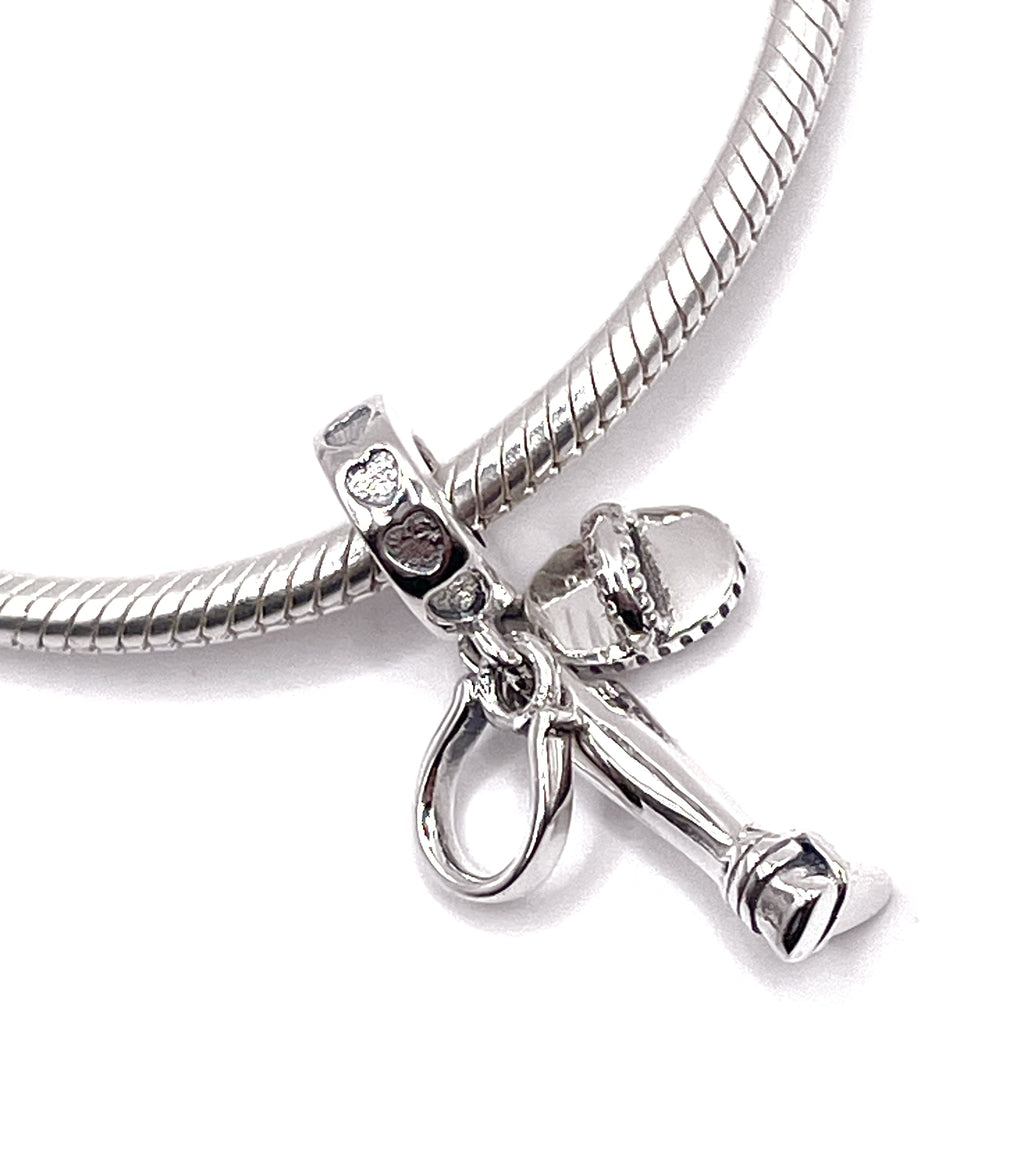 Charm Bota, cepillo y herradura