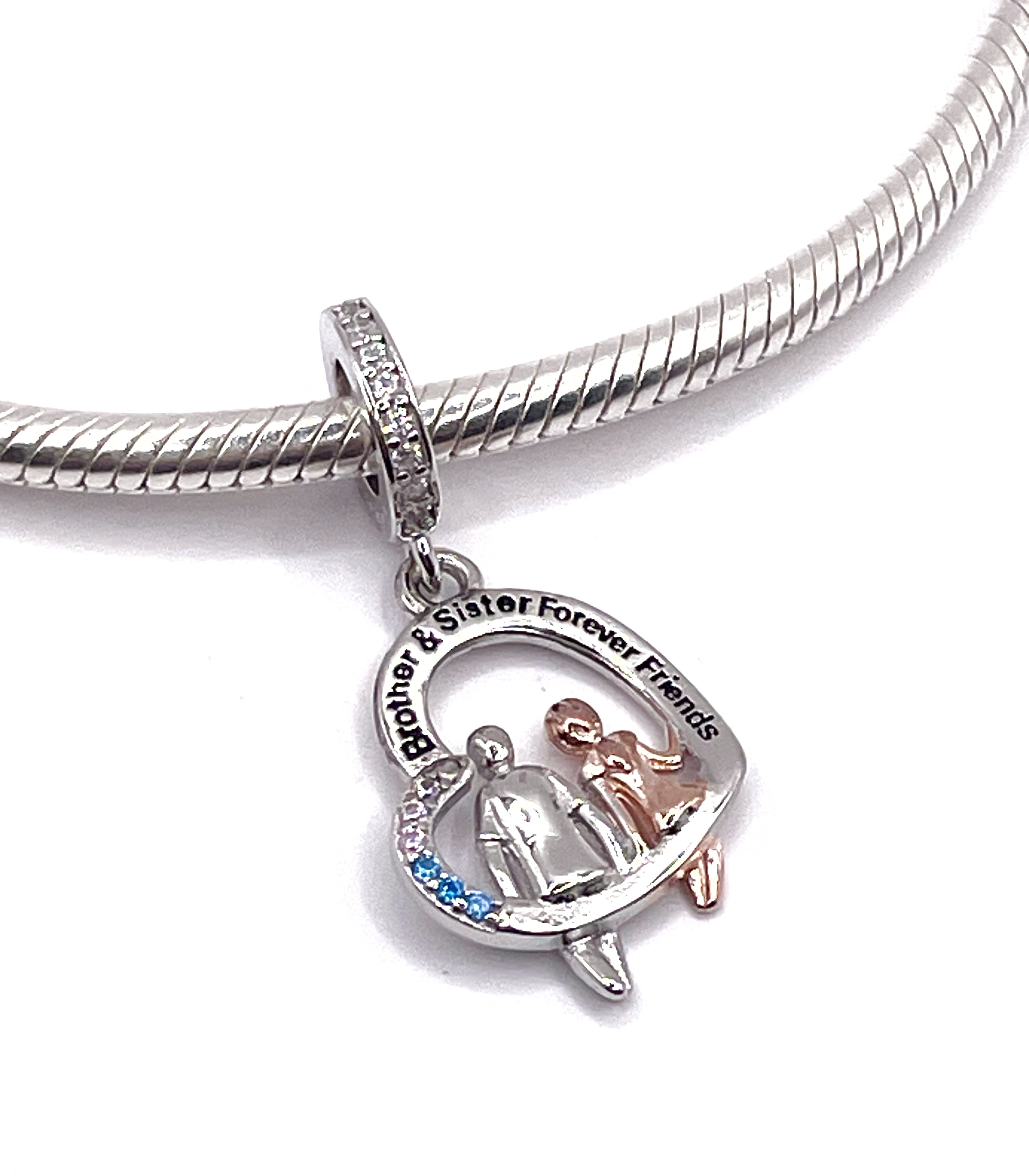 Charm Corazón Hermano & Hermana