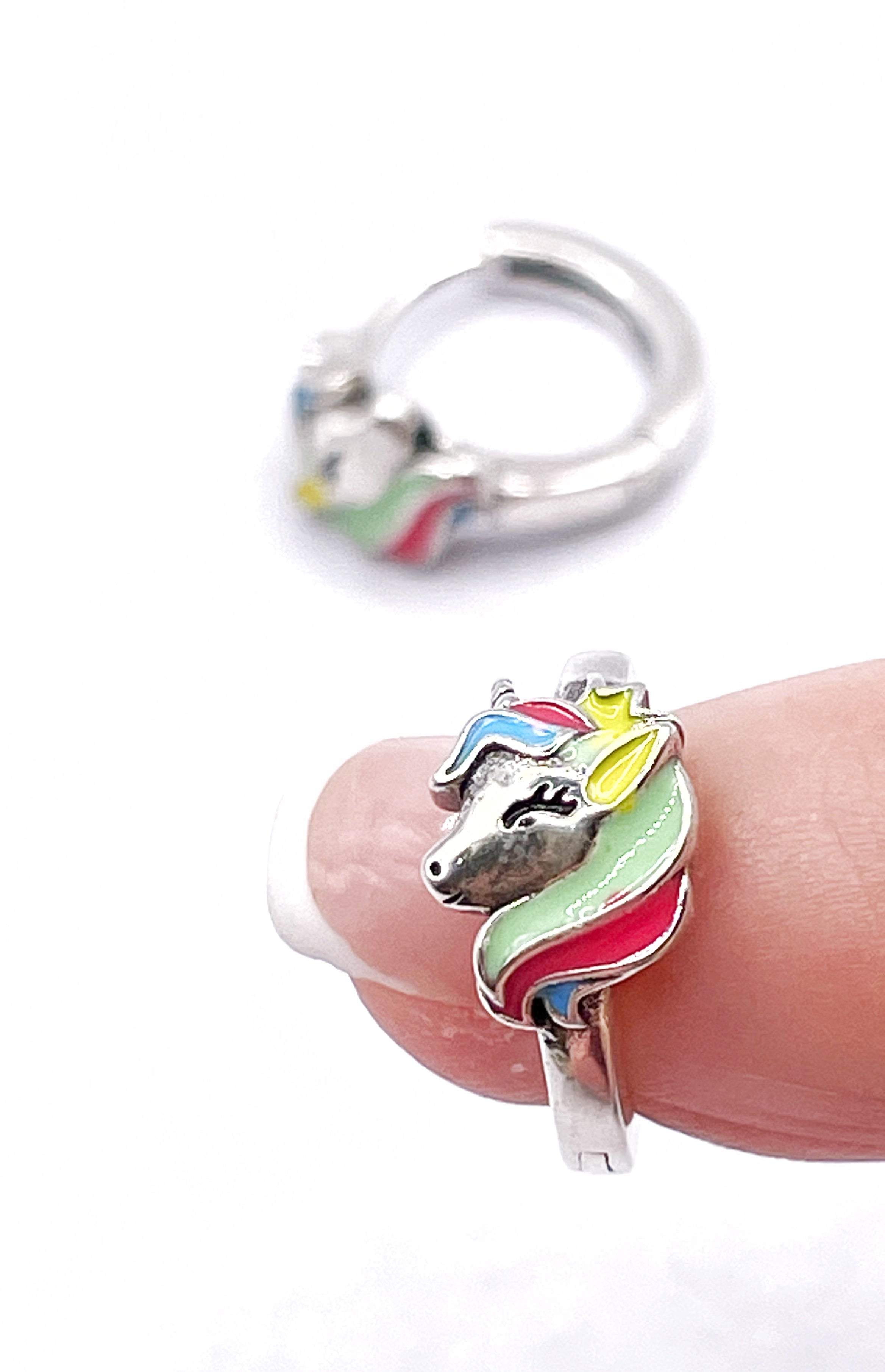 Aritos de Unicornio multicolor