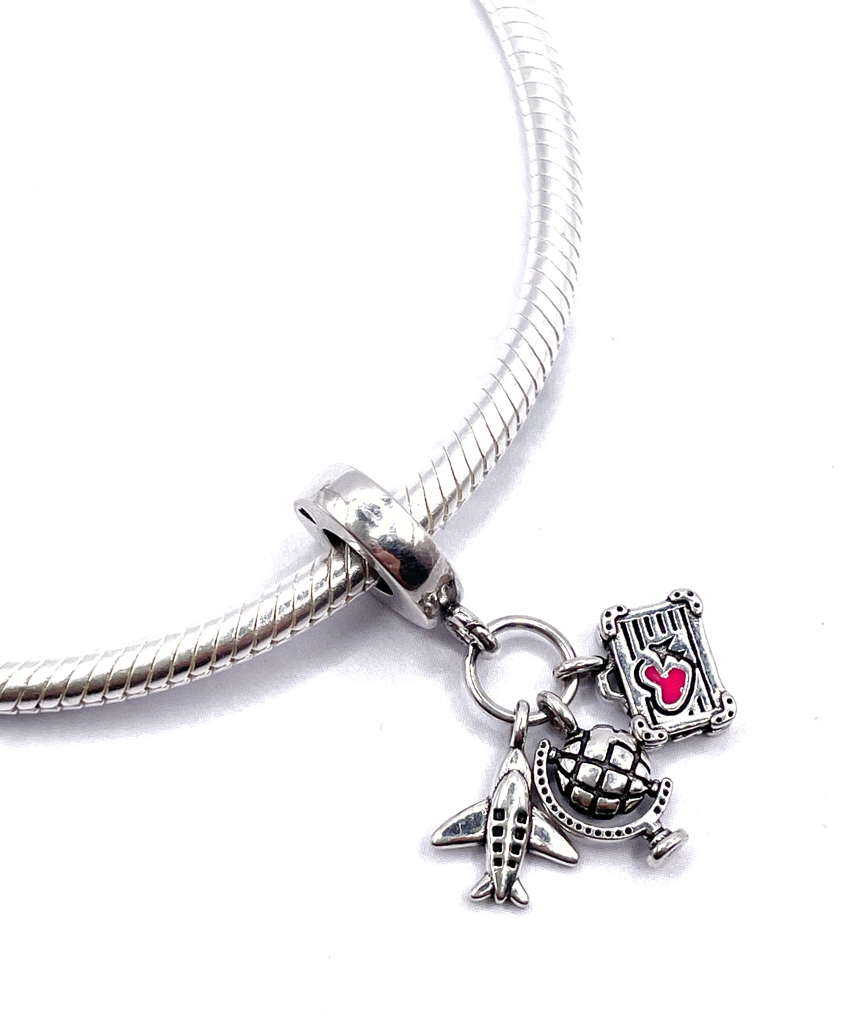 Charm Avión, Globo Terráqueo y maleta