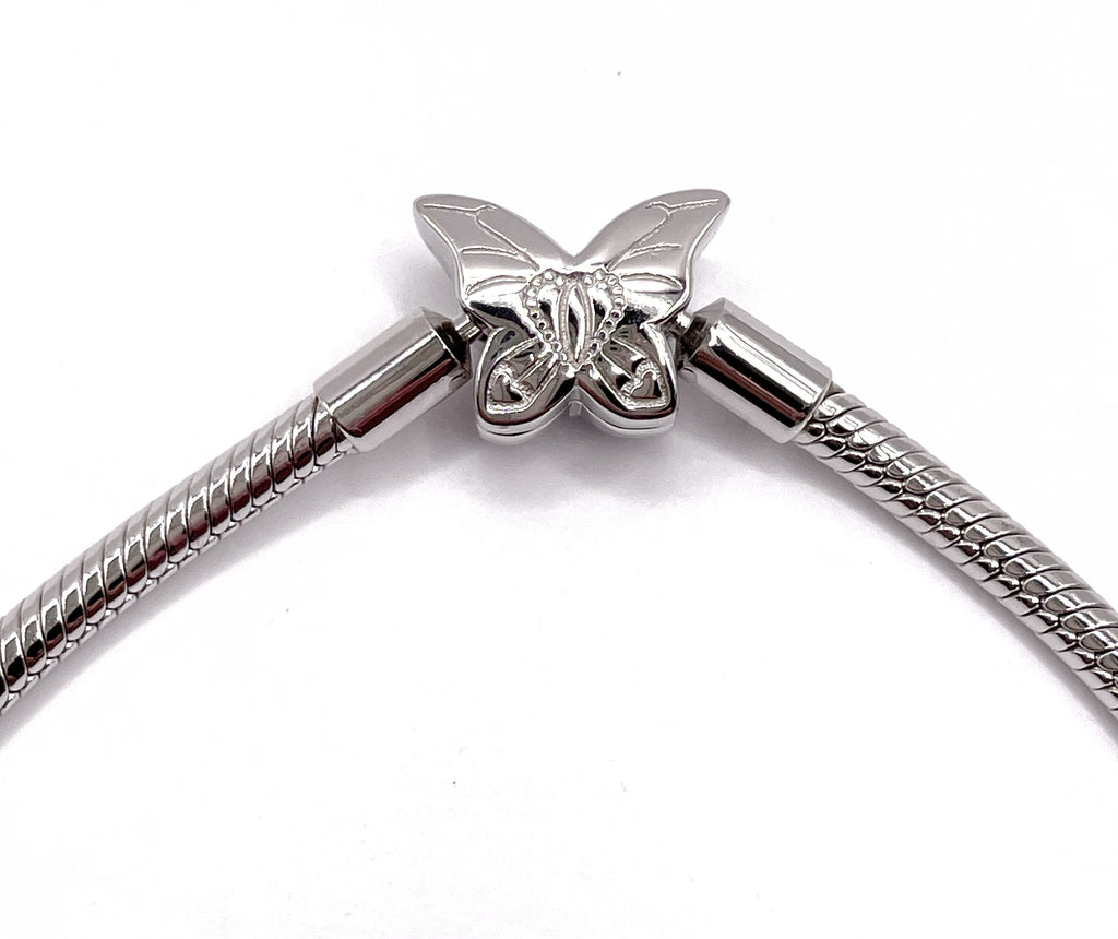 Pulsera flexible broche mariposa
