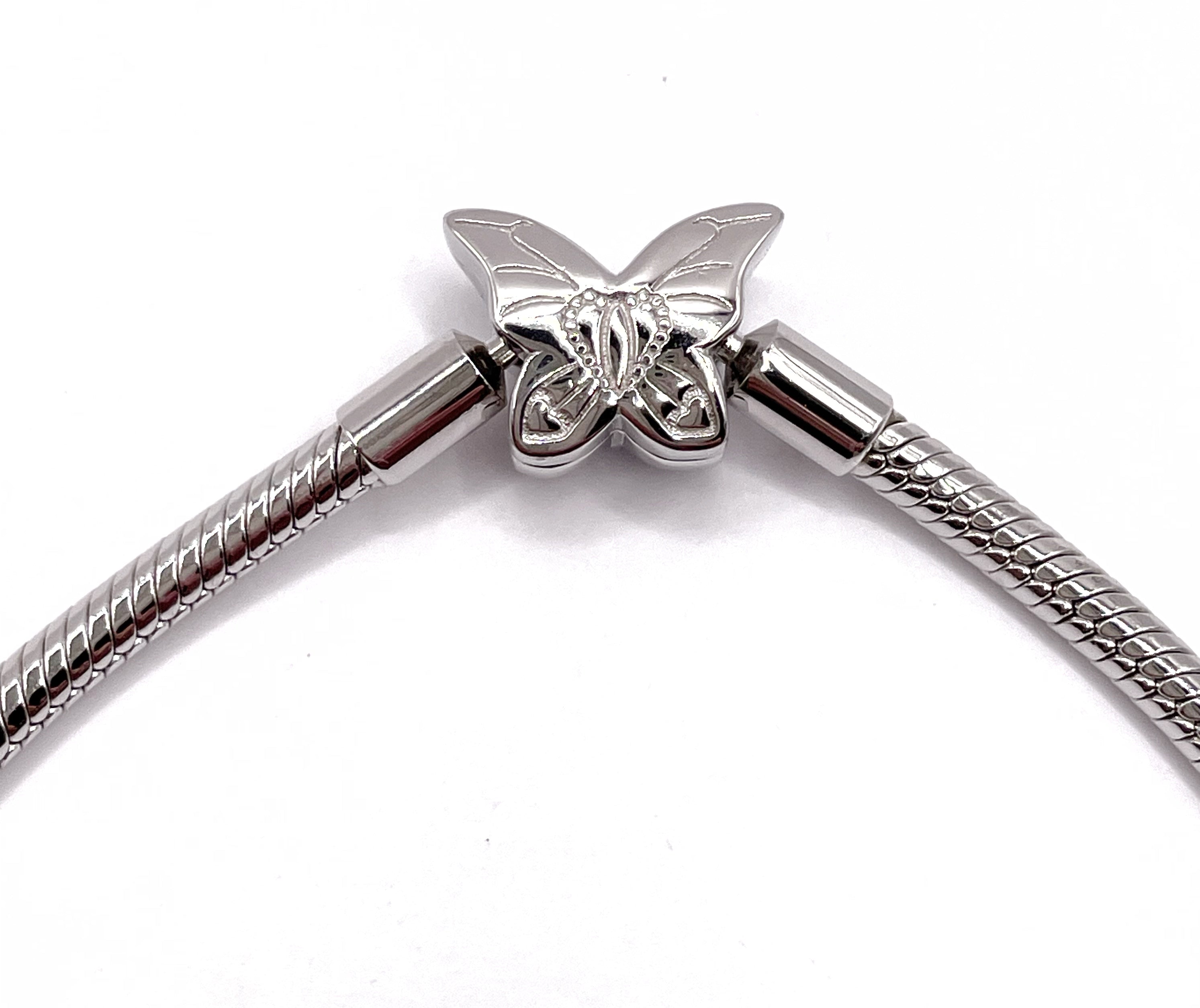 Pulsera flexible broche mariposa